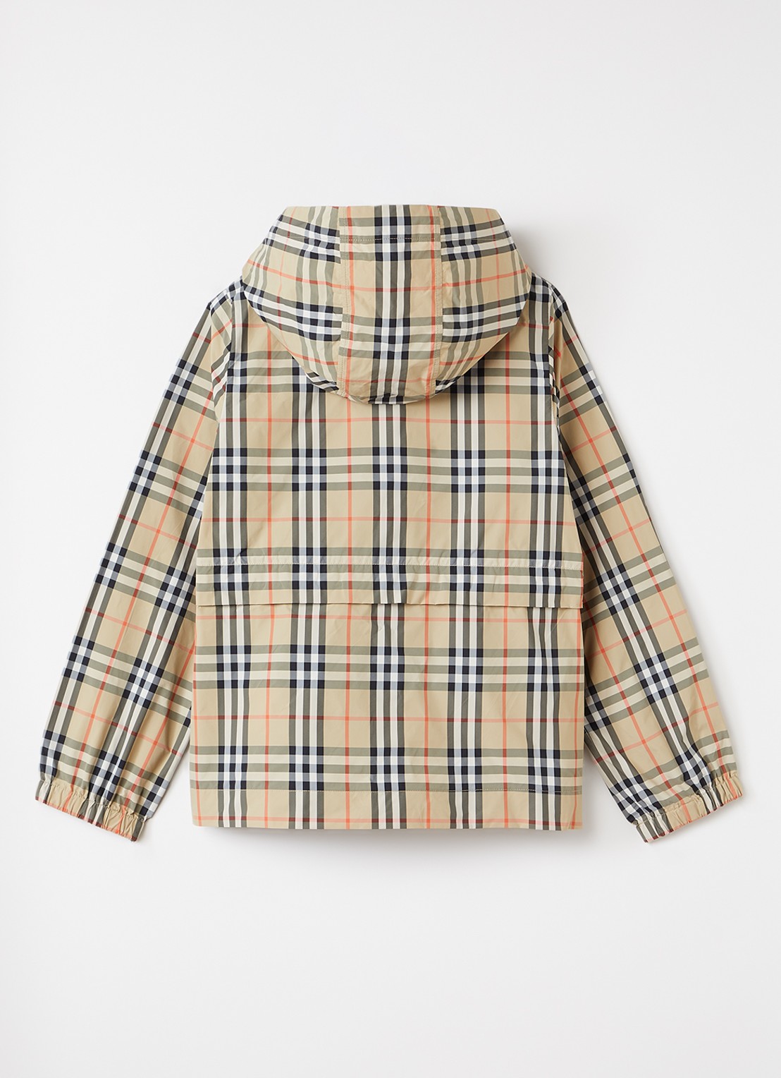 Burberry Briony jack met ruitdessin - achterkant camel