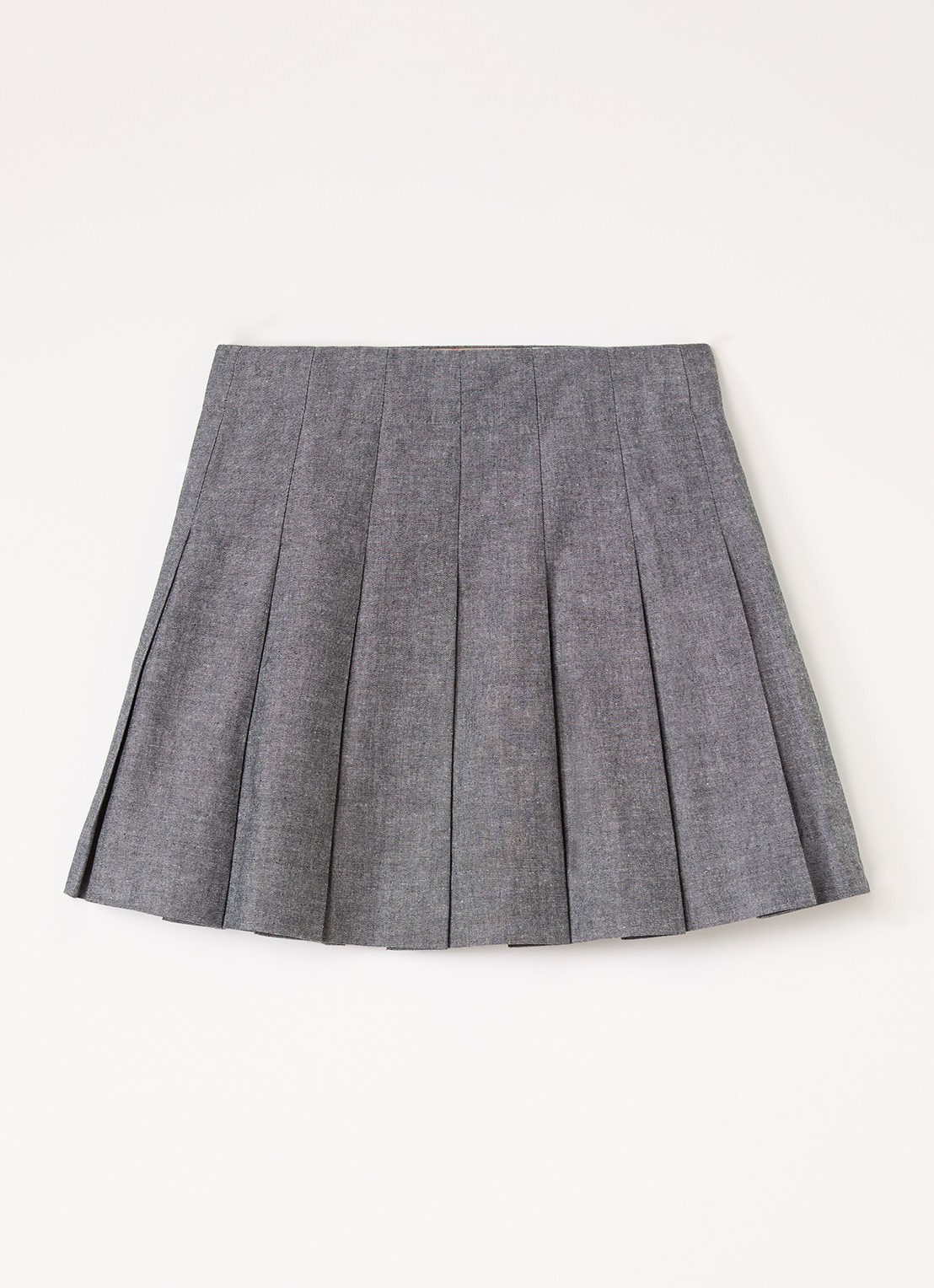 Burberry Broekrok met plooidetail - voorkant 3 grijs