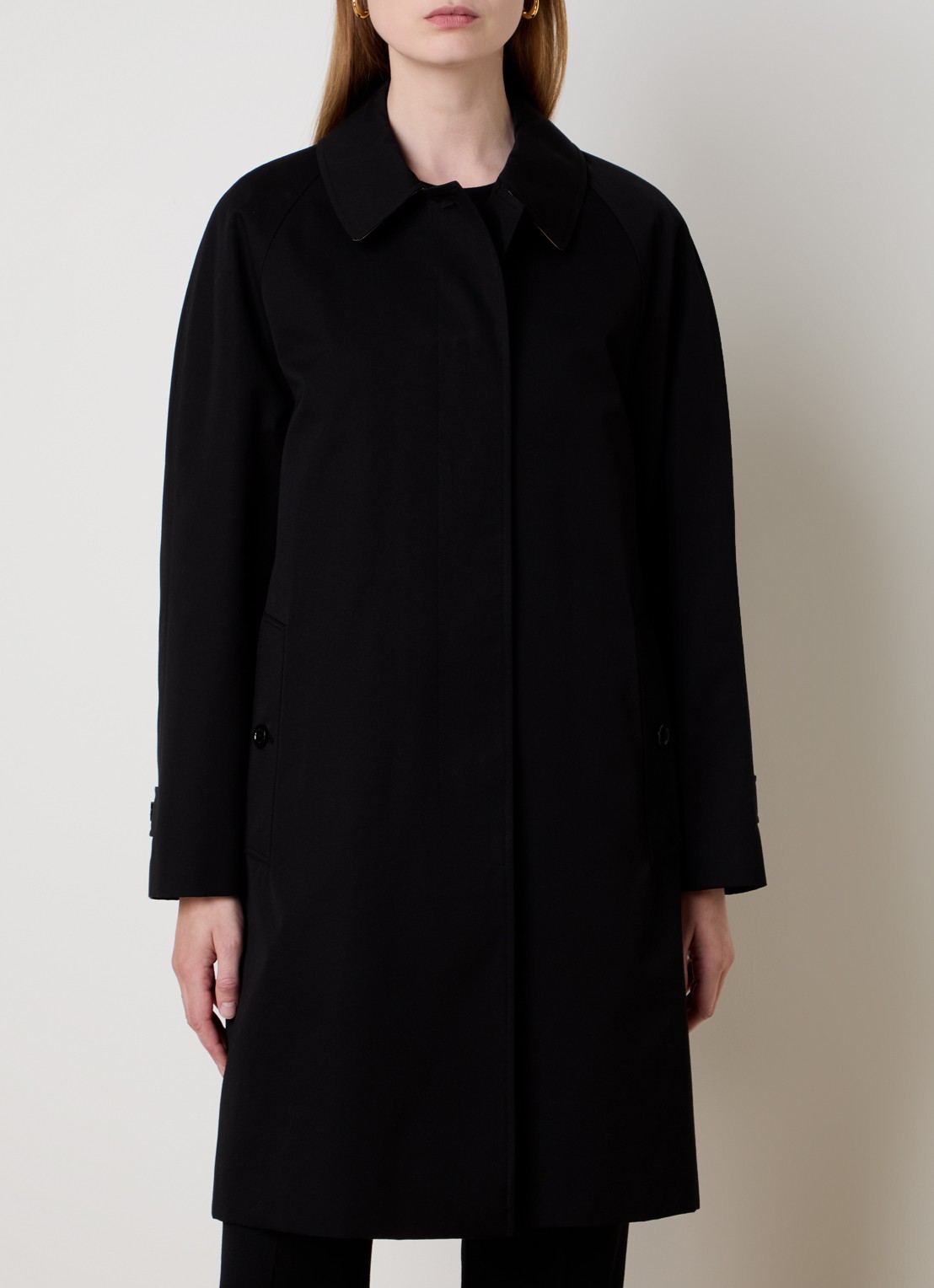 Burberry Camden trenchcoat met steekzakken - detail 4 zwart