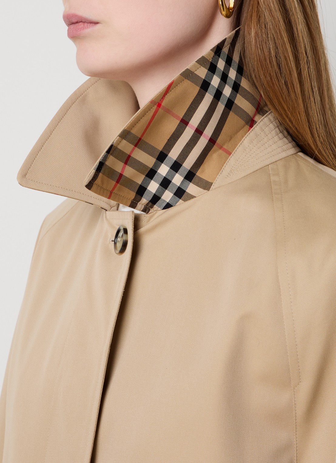 Burberry Camden trenchcoat met steekzakken - detail 6 camel