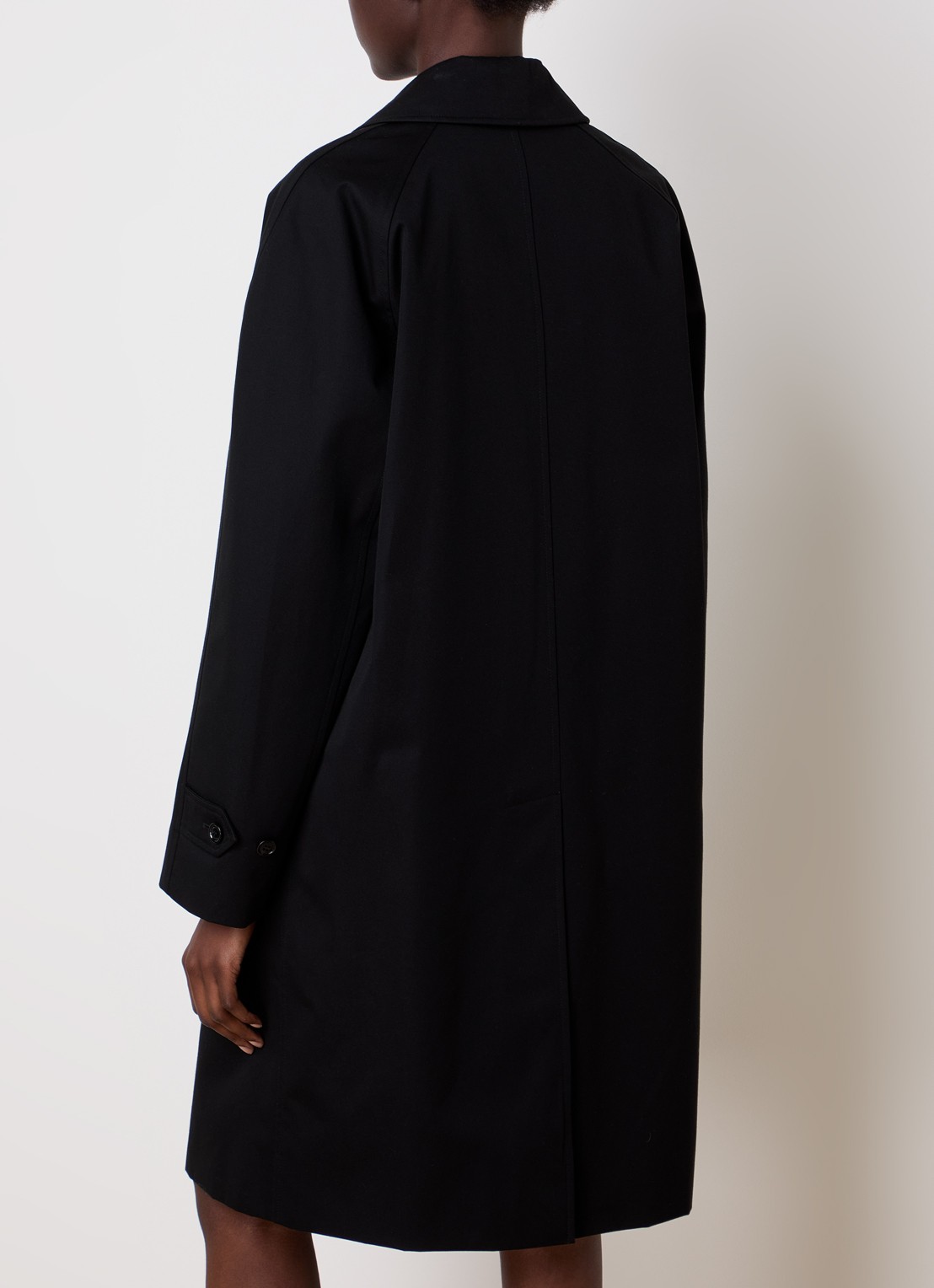 Burberry Camden trenchcoat met steekzakken - achterkant zwart