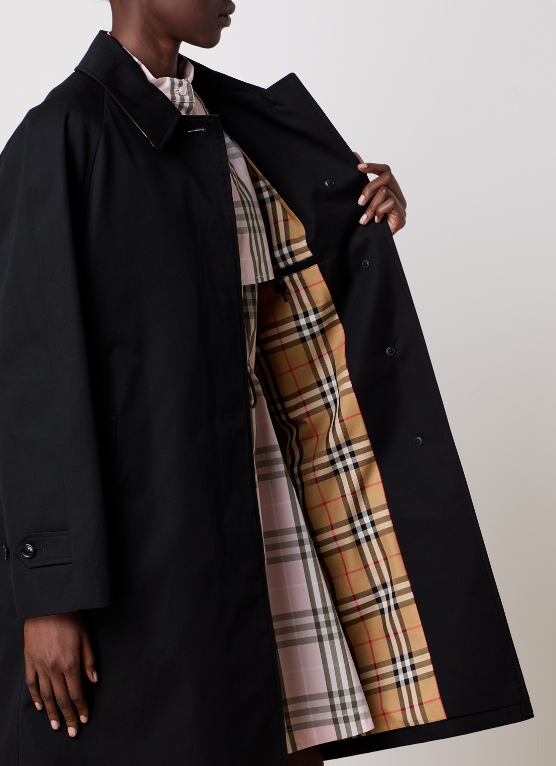 Burberry Camden trenchcoat met steekzakken - detail 5 zwart