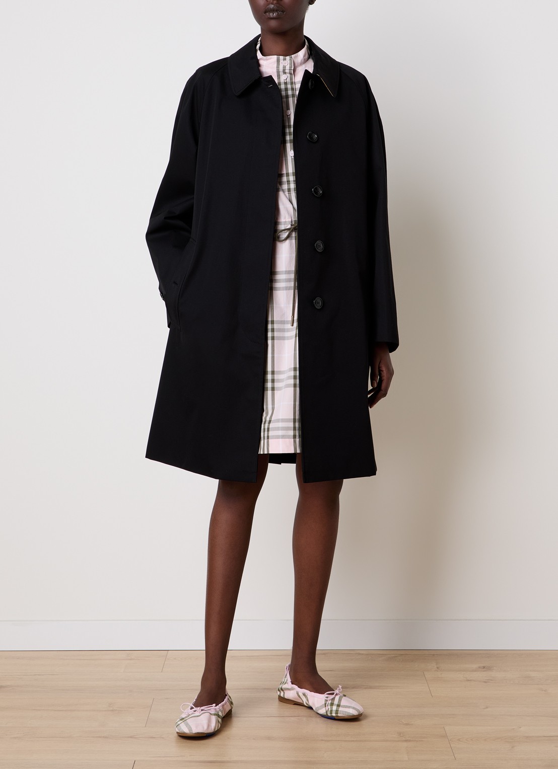 Burberry Camden trenchcoat met steekzakken - voorkant 3 zwart
