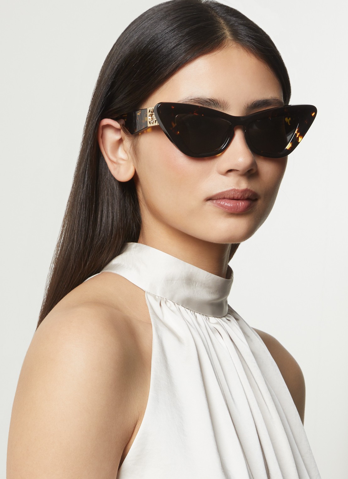 Burberry Cat Eye zonnebril BE4421U - voorkant 5 donkerbruin