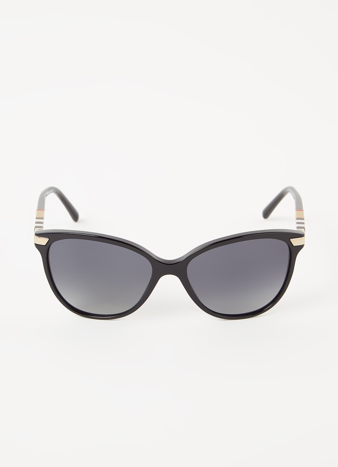 Burberry Cat Eye zonnebril gepolariseerd BE4216 - voorkant 2 zwart