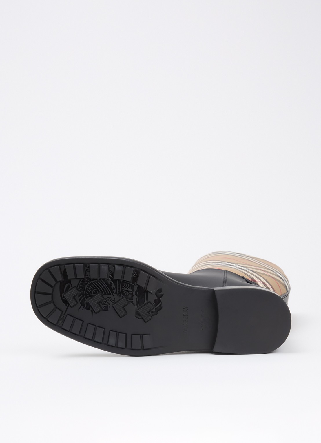 Burberry Cavalier laars met ruit dessin - detail 4 beige