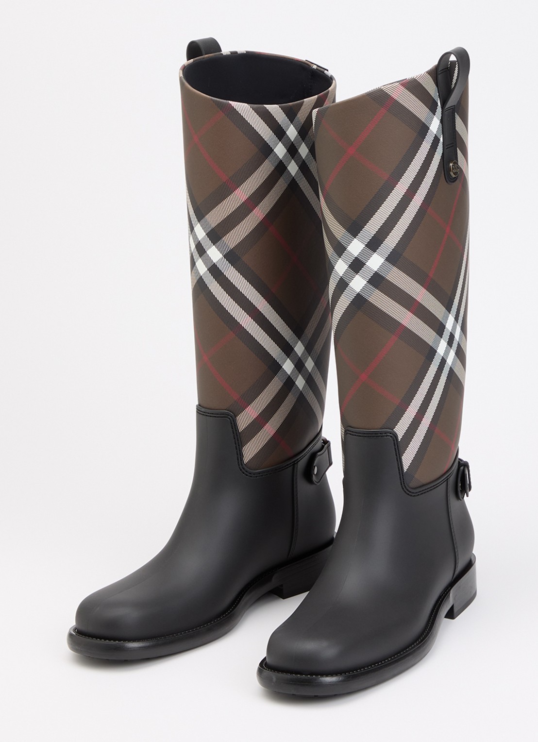 Burberry Cavalier laars met ruit dessin - detail multicolor