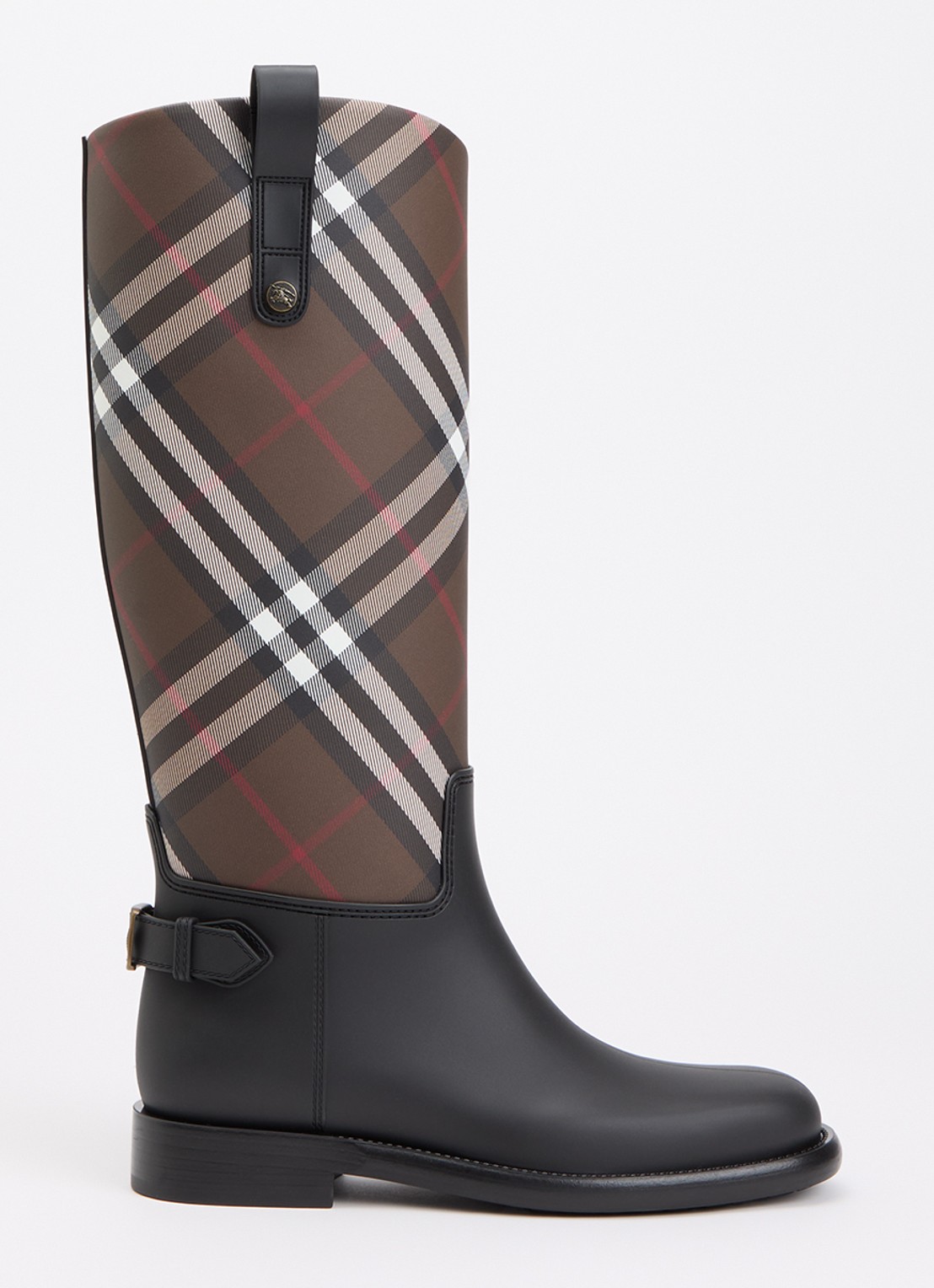 Burberry Cavalier laars met ruit dessin - voorkant 4 multicolor