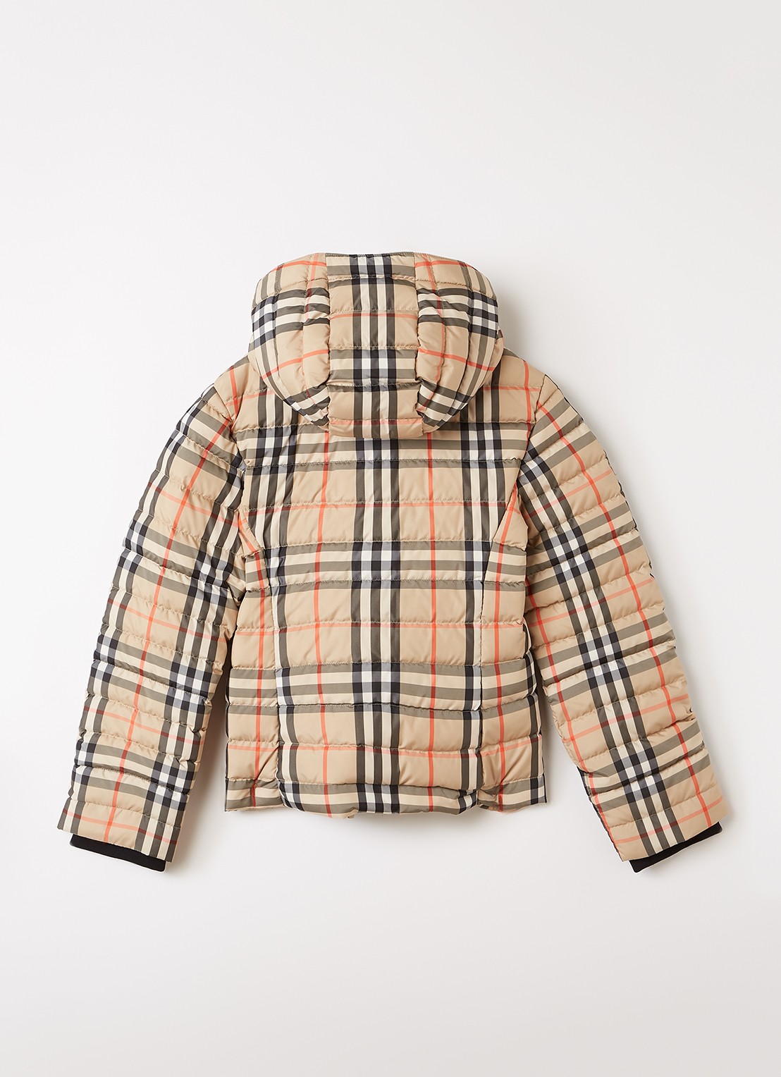 Burberry Cecilia puffer jack met donsvulling - achterkant 3 beige