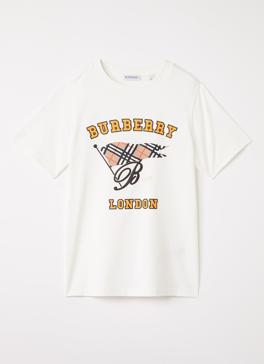 Burberry Cedar T-shirt met logoprint - voorkant wit
