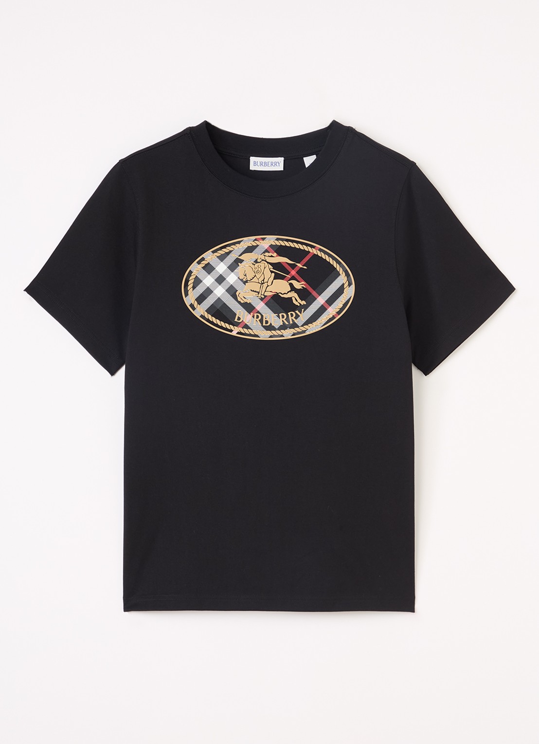 Burberry Cedar T-shirt met logoprint - voorkant zwart