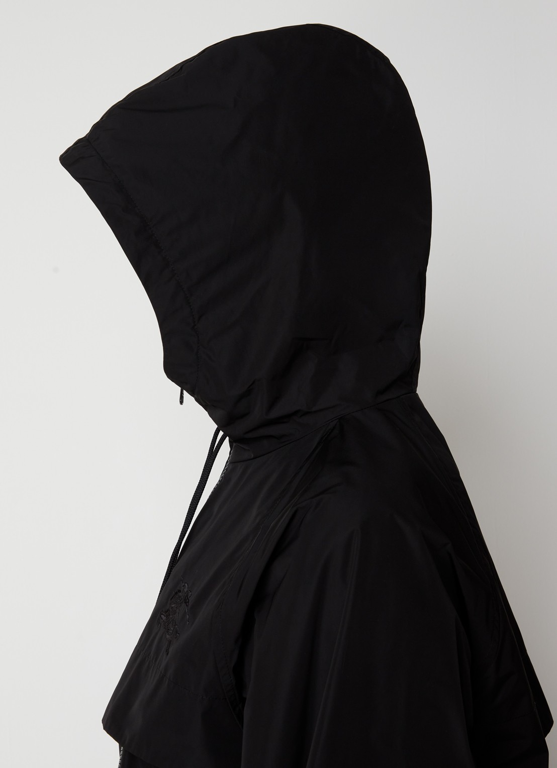 Burberry Charminster parka met logoborduring - detail 5 zwart