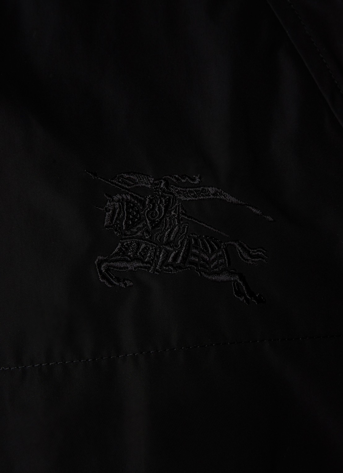 Burberry Charminster parka met logoborduring - detail 6 zwart