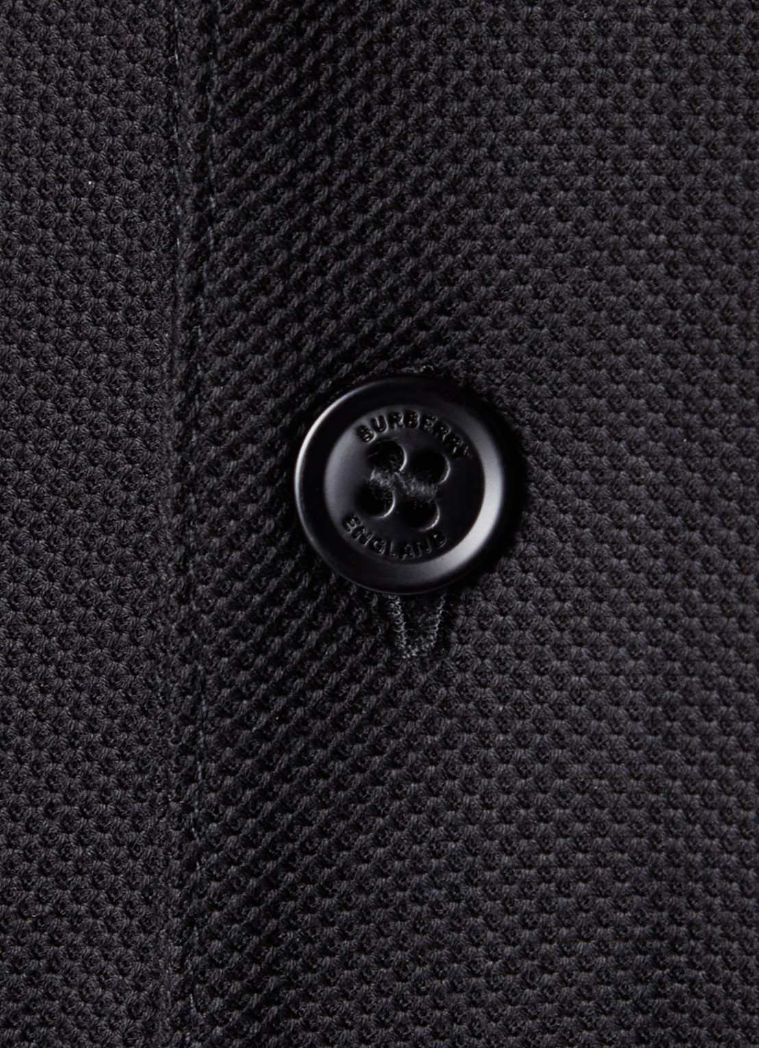 Burberry Cody regular fit polo met logoprint - detail 5 zwart