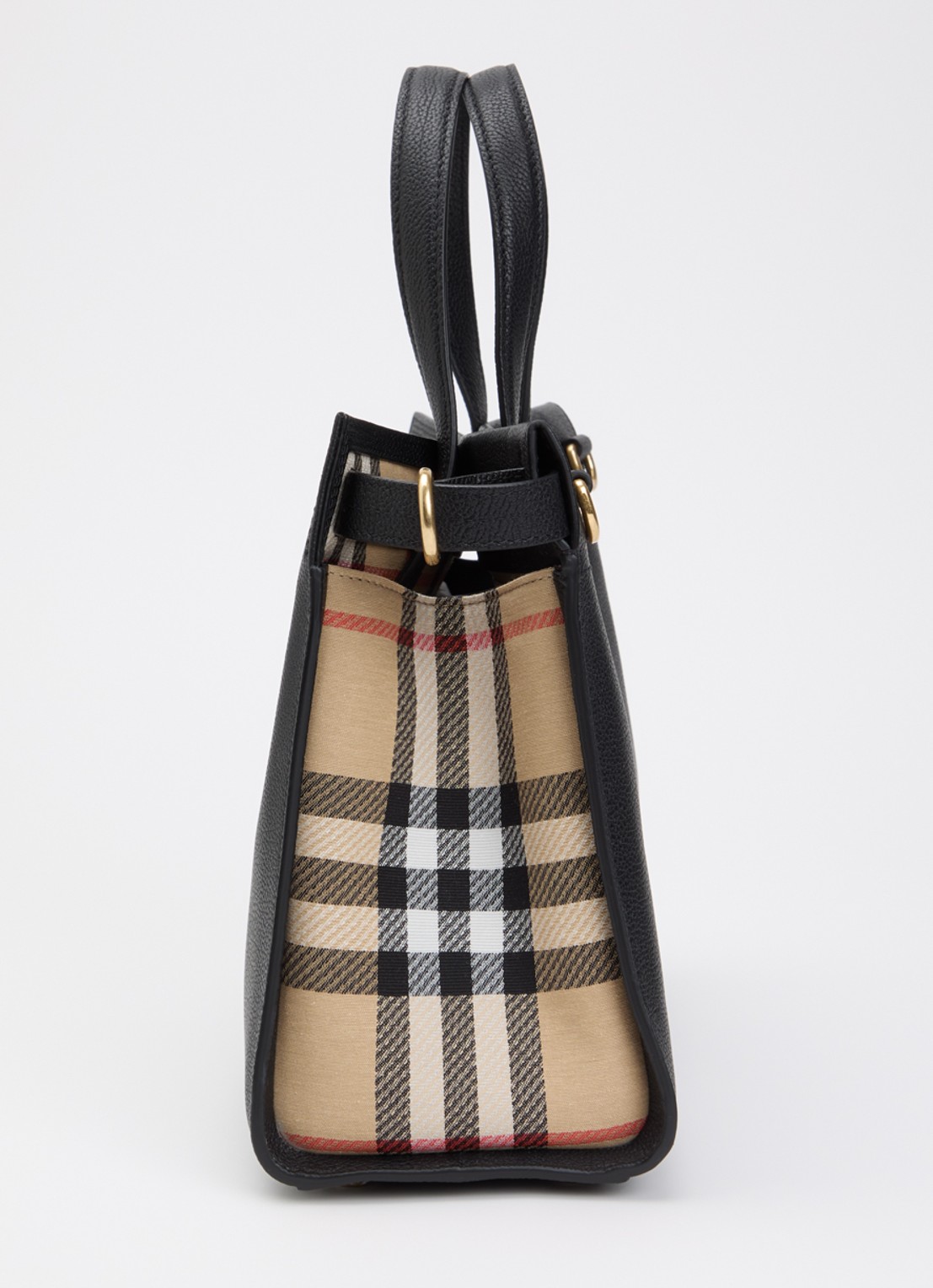Burberry Cotsworld handtas van kalfsleer met afneembare schouderriem - detail 4 zwart
