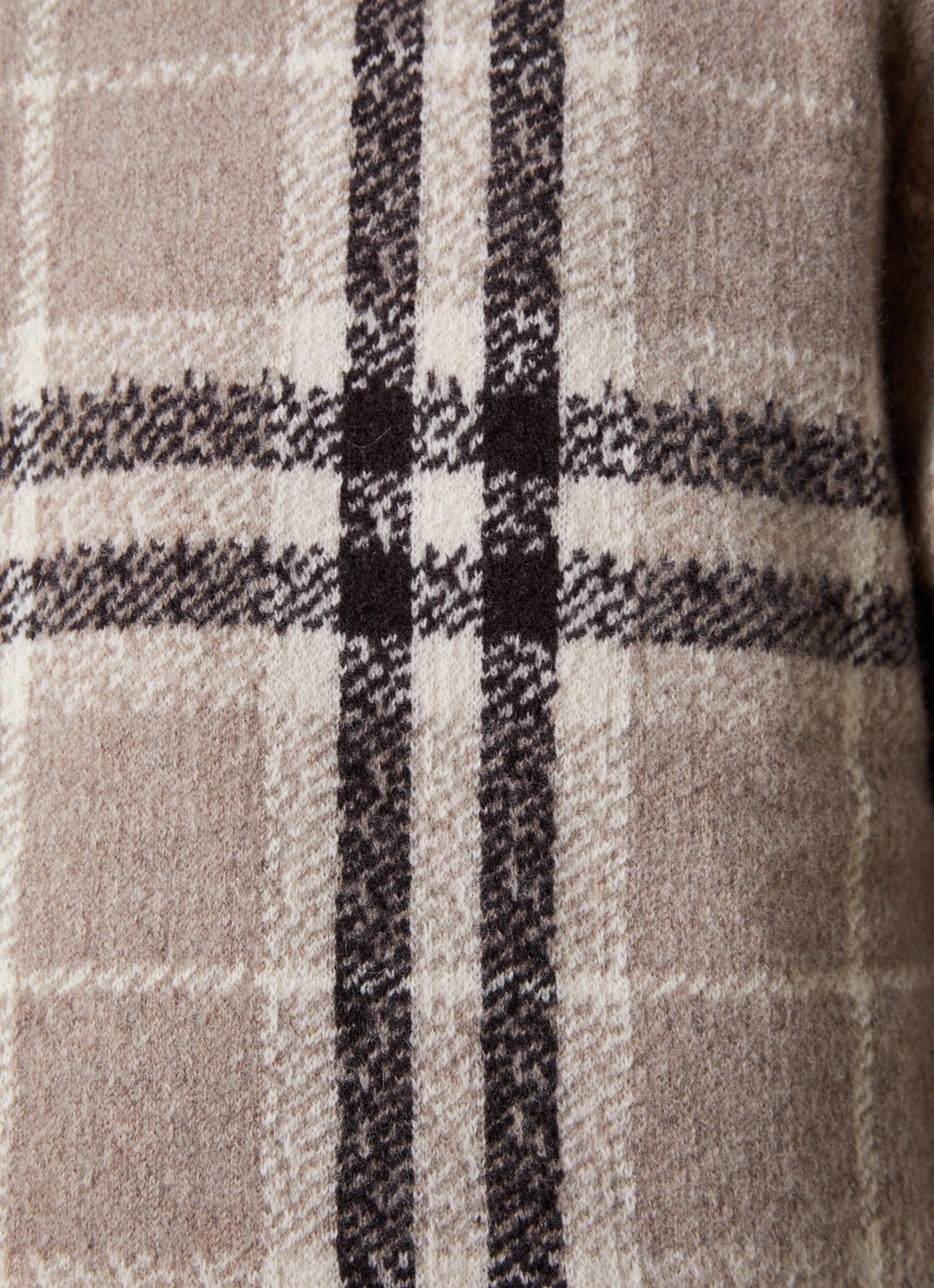 Burberry Curtis fijngebreide pullover van kasjmier met ruitdessin - detail 2 grijs