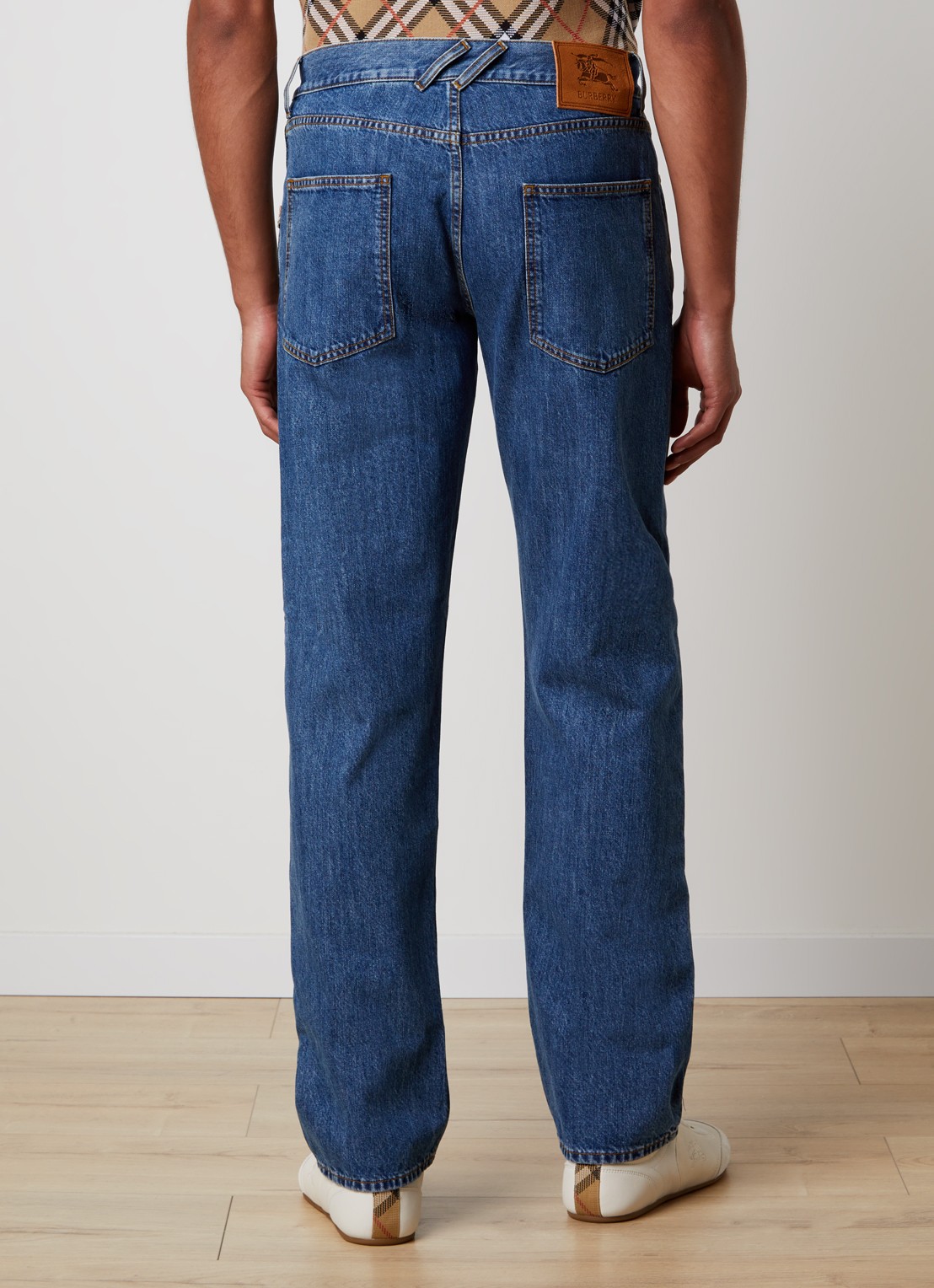 Burberry Danny straight leg jeans met donkere wassing - achterkant 4 indigo