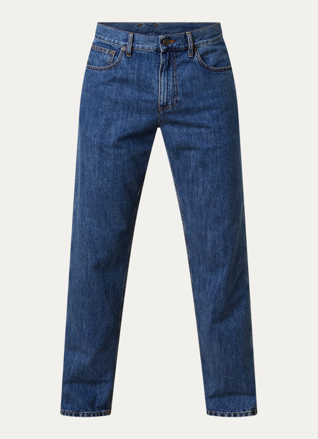 Burberry Danny straight leg jeans met donkere wassing - voorkant 5 indigo