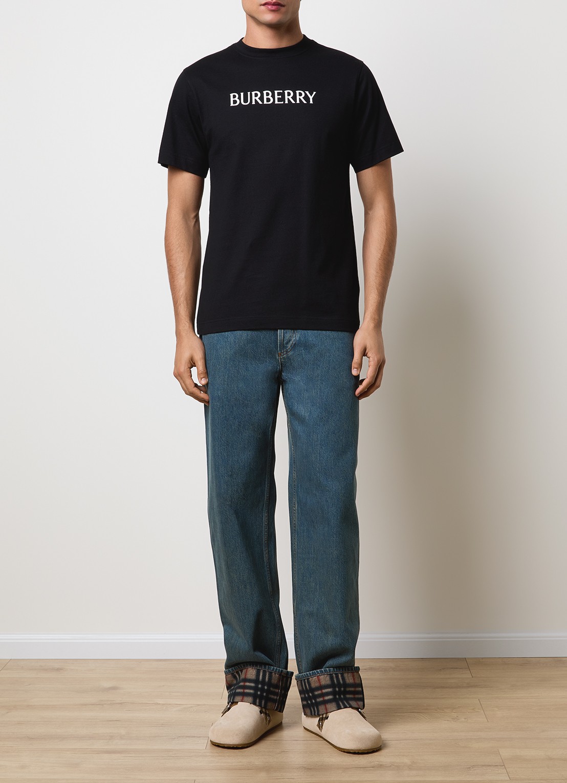 Burberry Dexter straight leg jeans met medium wassing - voorkant 6 indigo