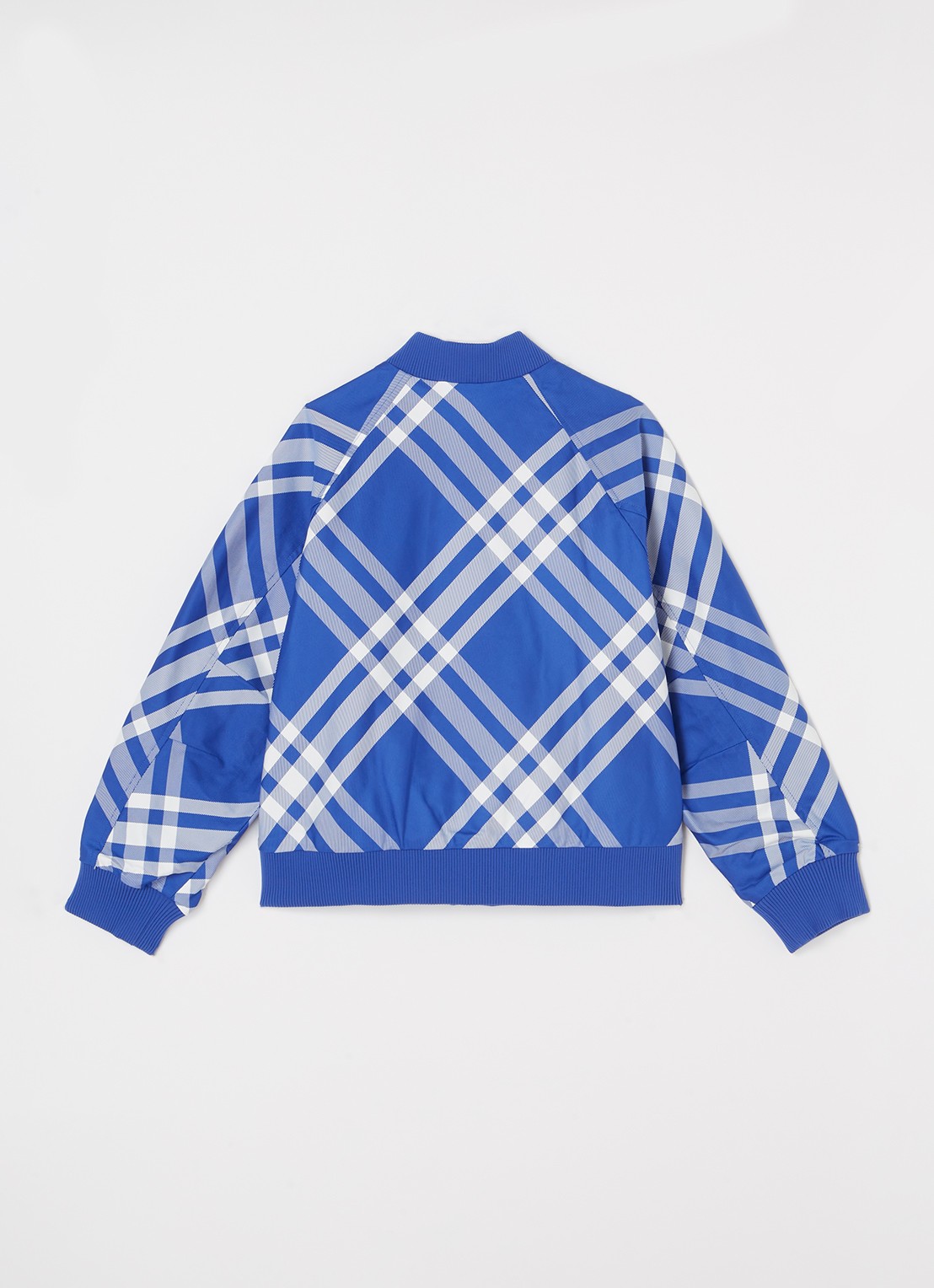 Burberry Duncan bomberjack met ruitdessin - achterkant 3 blauw