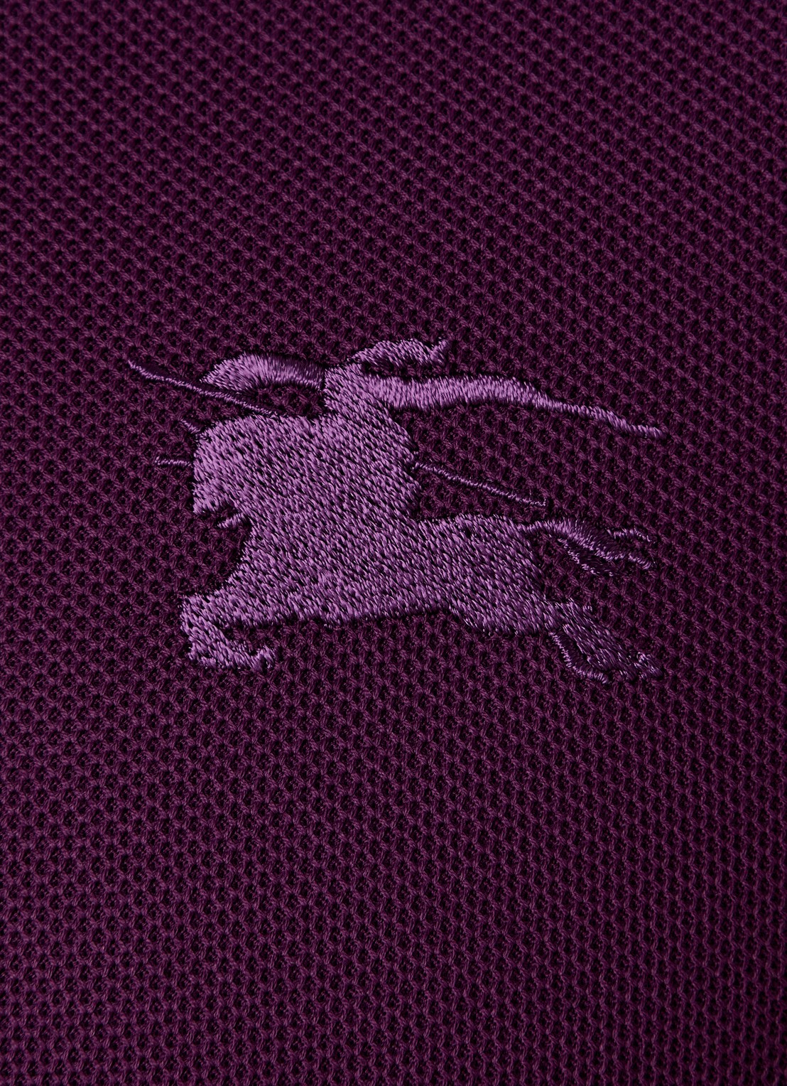 Burberry Eddie regular fit polo met logo - detail 2 aubergine