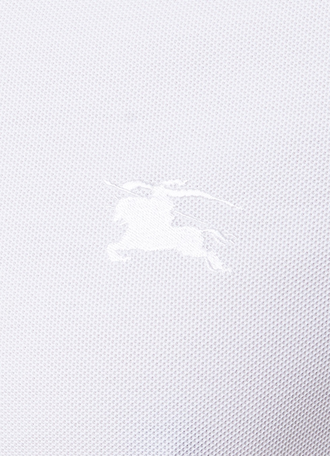 Burberry Eddie slim fit polo van piqué katoen met logoborduring - detail 4 wit