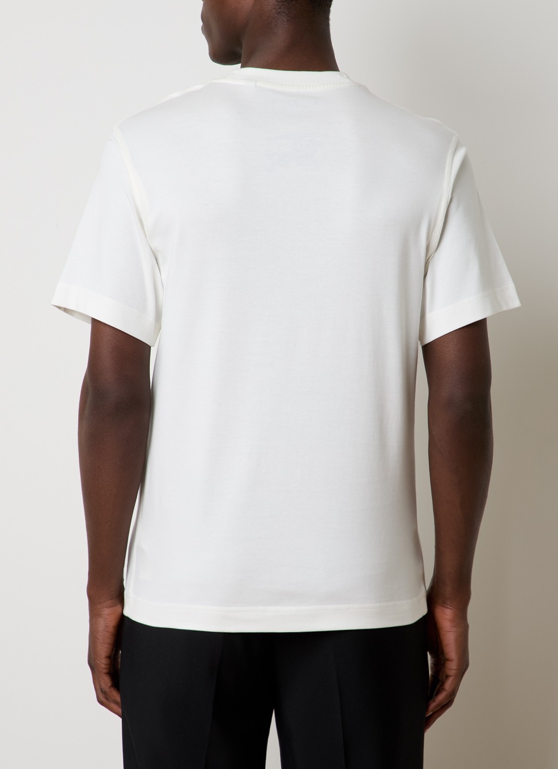 Burberry EKD T-shirt met print  - achterkant gebroken wit