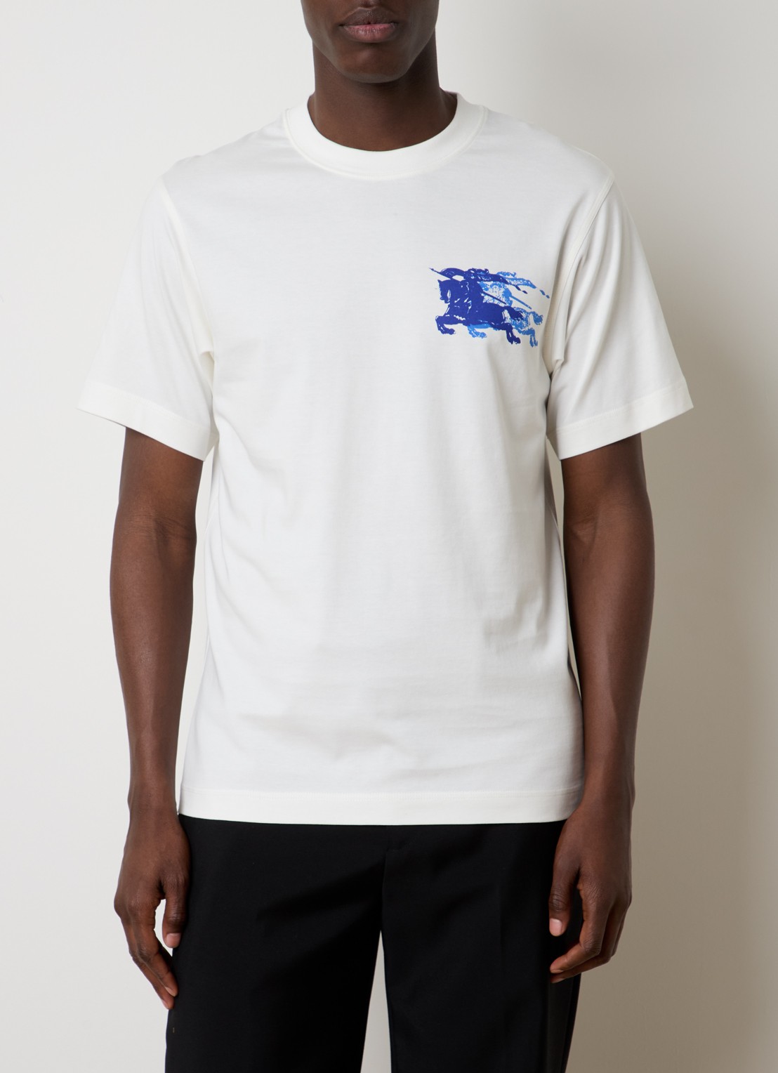 Burberry EKD T-shirt met print  - detail 4 gebroken wit