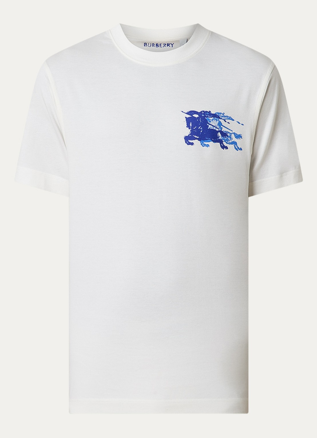 Burberry EKD T-shirt met print  - voorkant 2 gebroken wit
