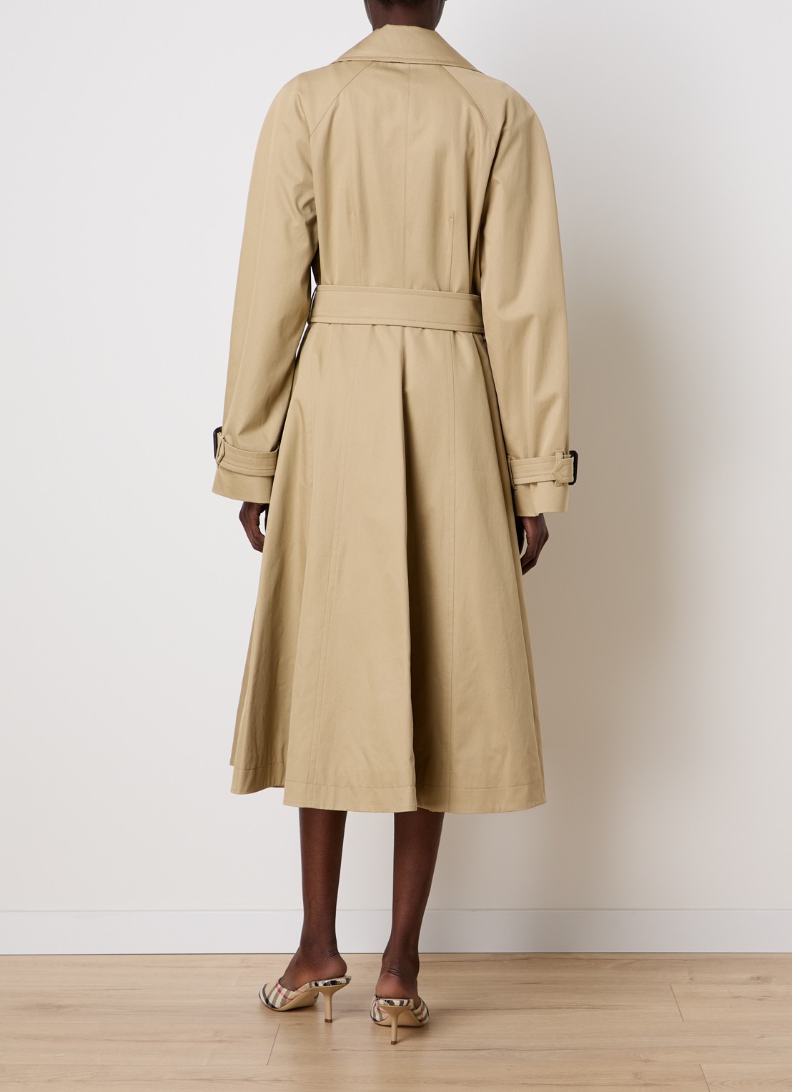 Burberry Ellingham trenchcoat met ceintuur - achterkant 4 beige