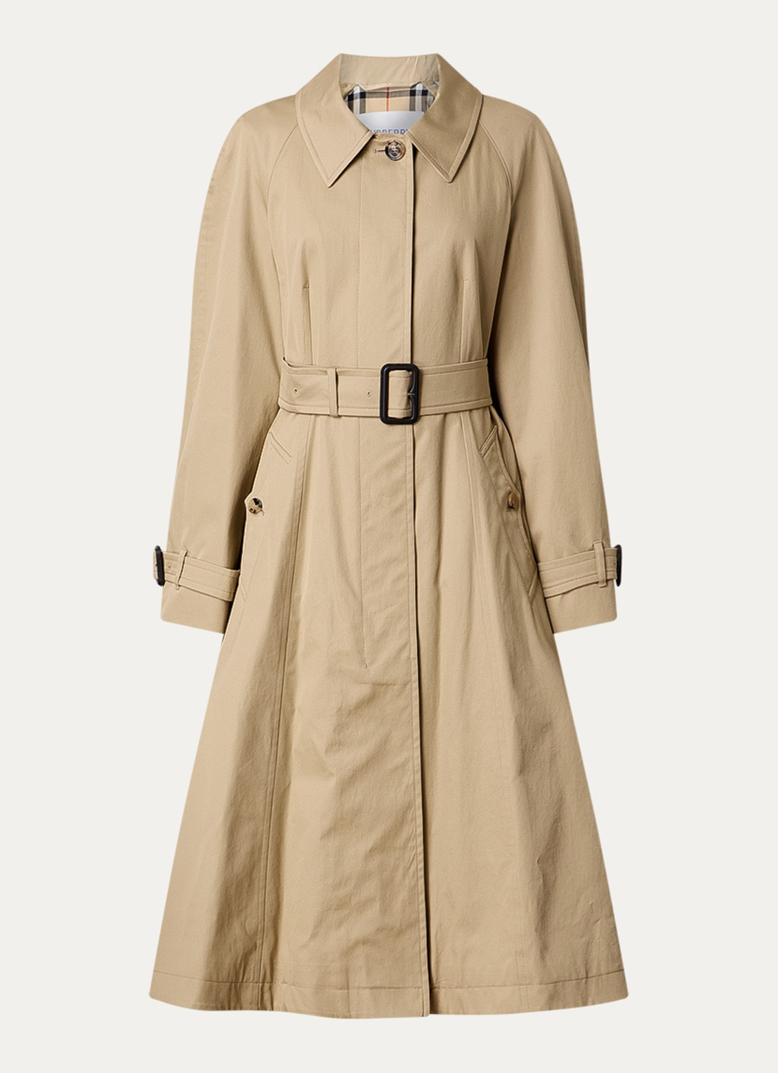 Burberry Ellingham trenchcoat met ceintuur - voorkant 5 beige