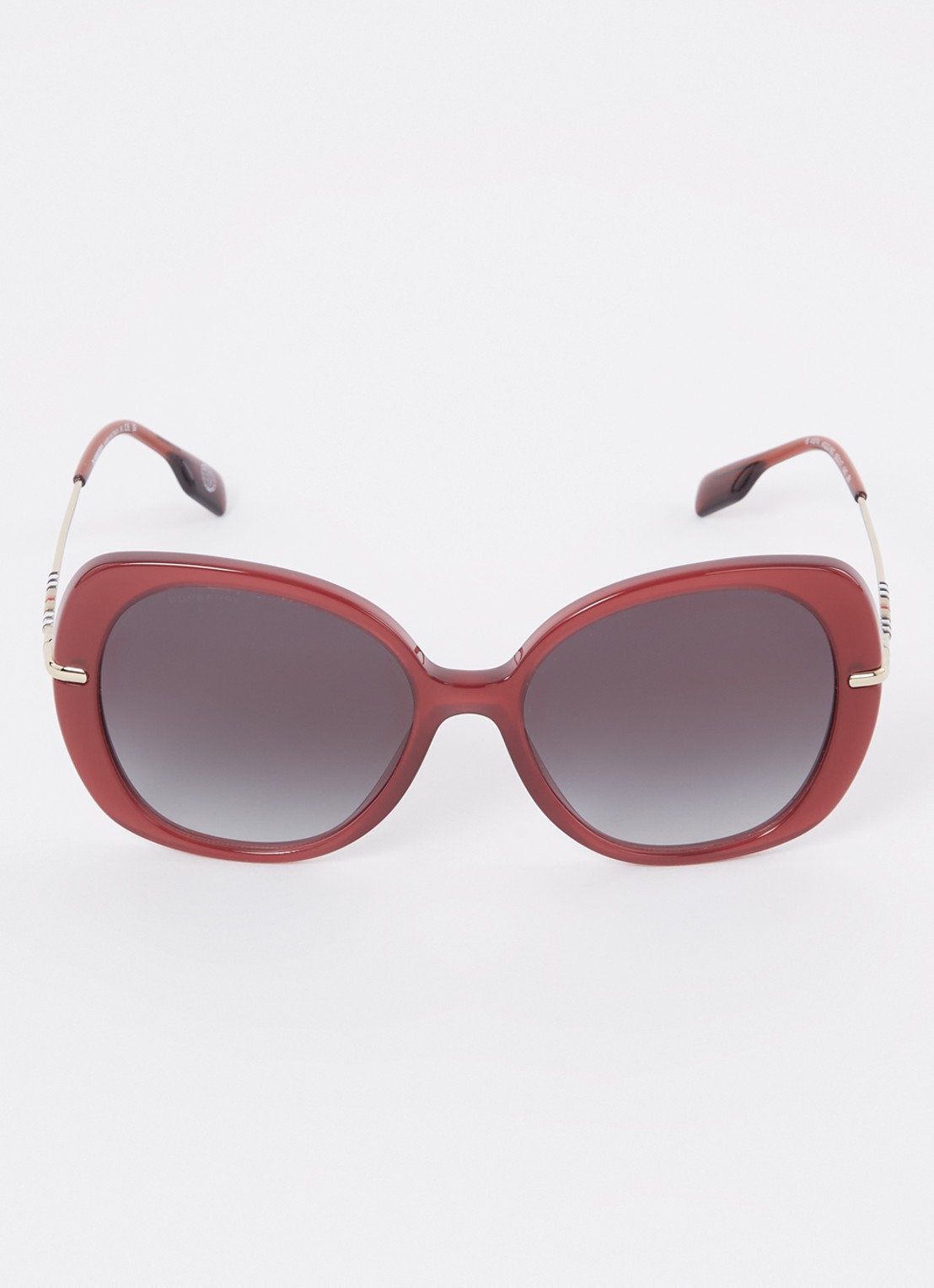 Burberry Eugenie zonnebril BE4374  - detail bordeauxrood