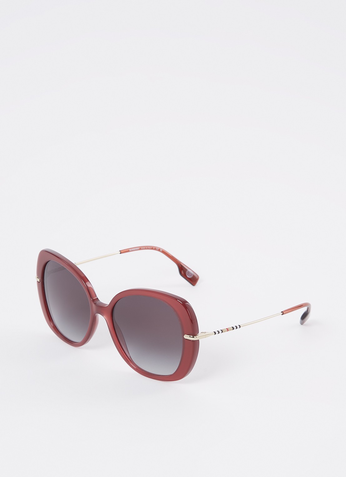 Burberry Eugenie zonnebril BE4374  - voorkant 4 bordeauxrood