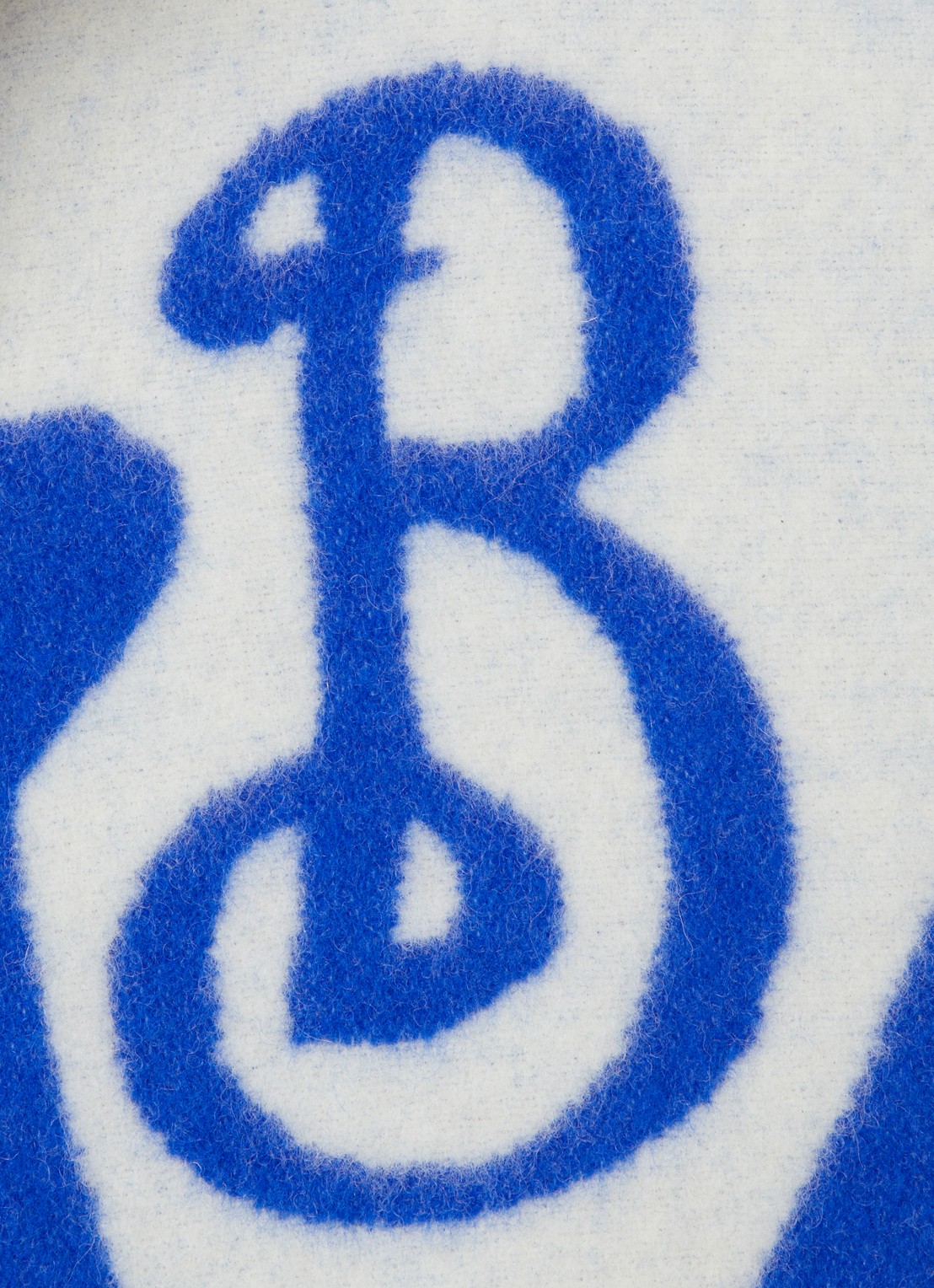 Burberry Fijngebreide cape van wol met steekzakken en capuchon - detail 5 royalblauw