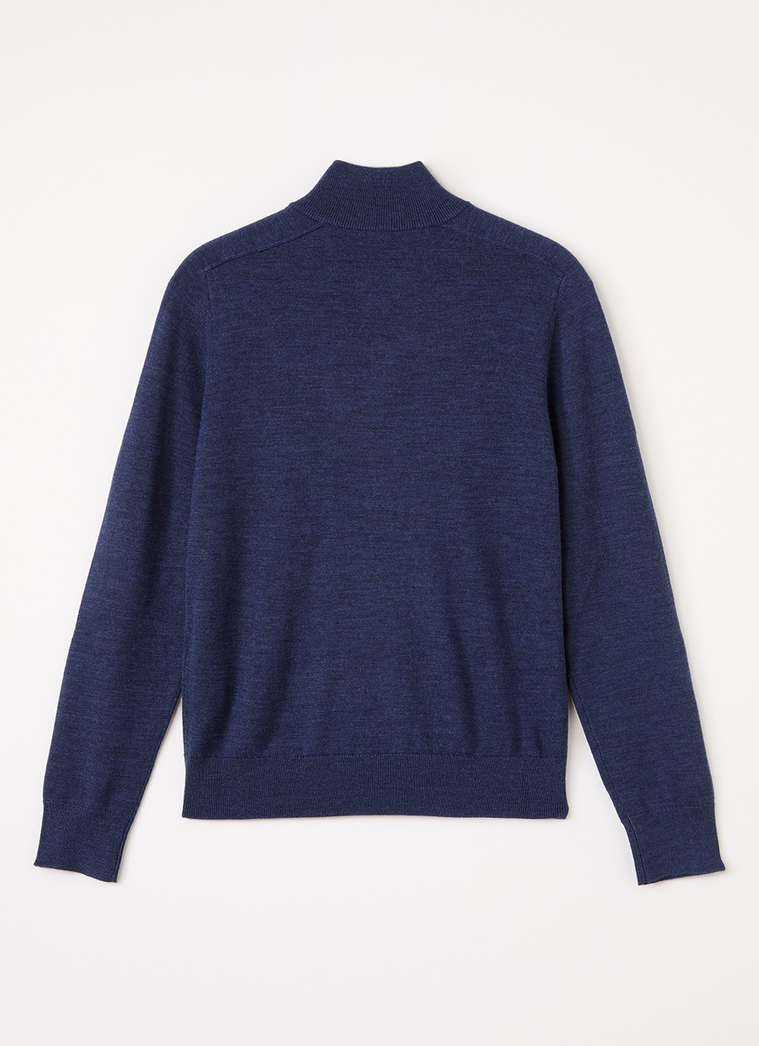 Burberry Fijngebreide trui van wol - voorkant 2 donkerblauw