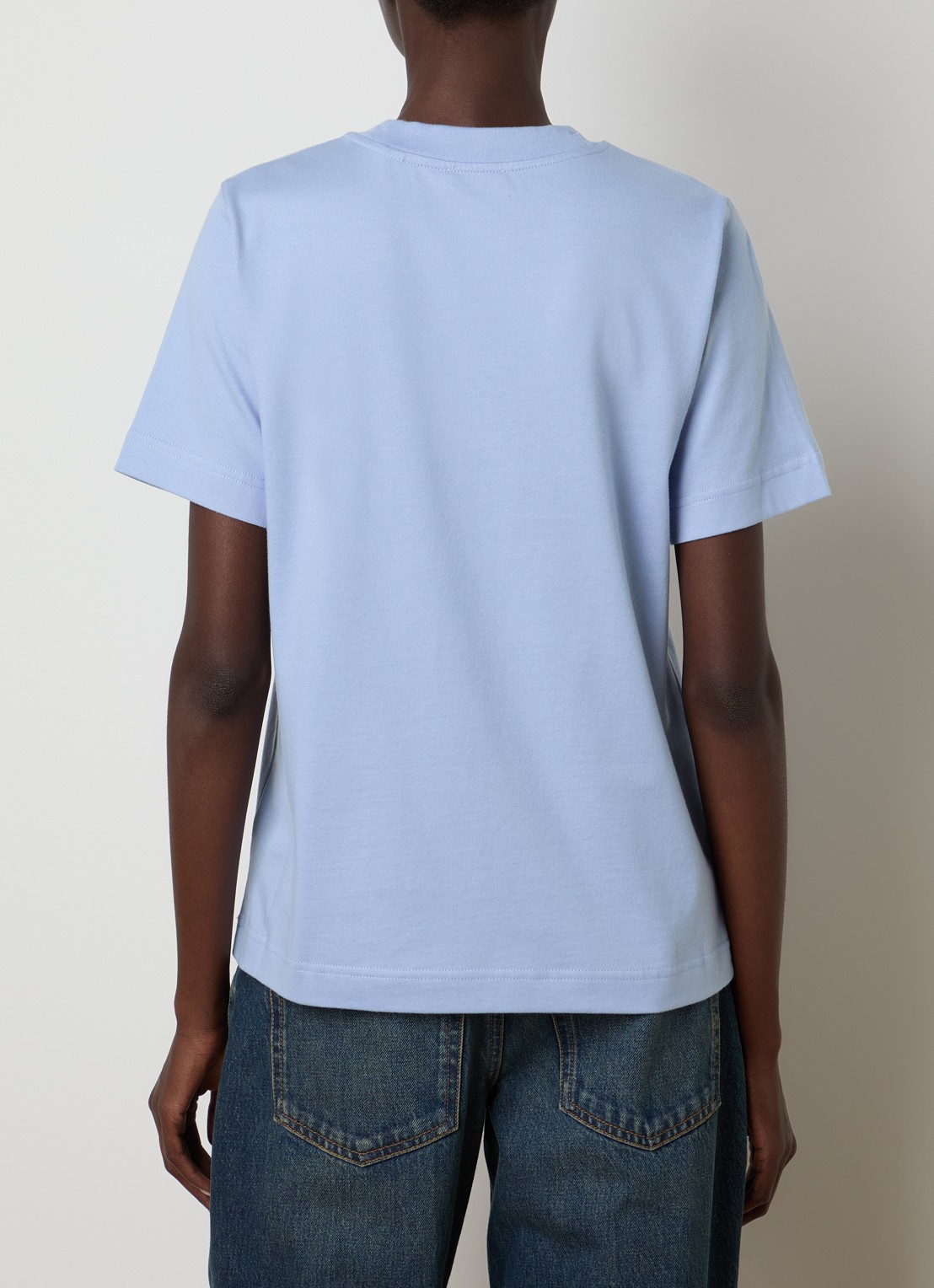 Burberry Frankie T-shirt met logo - achterkant lavendel