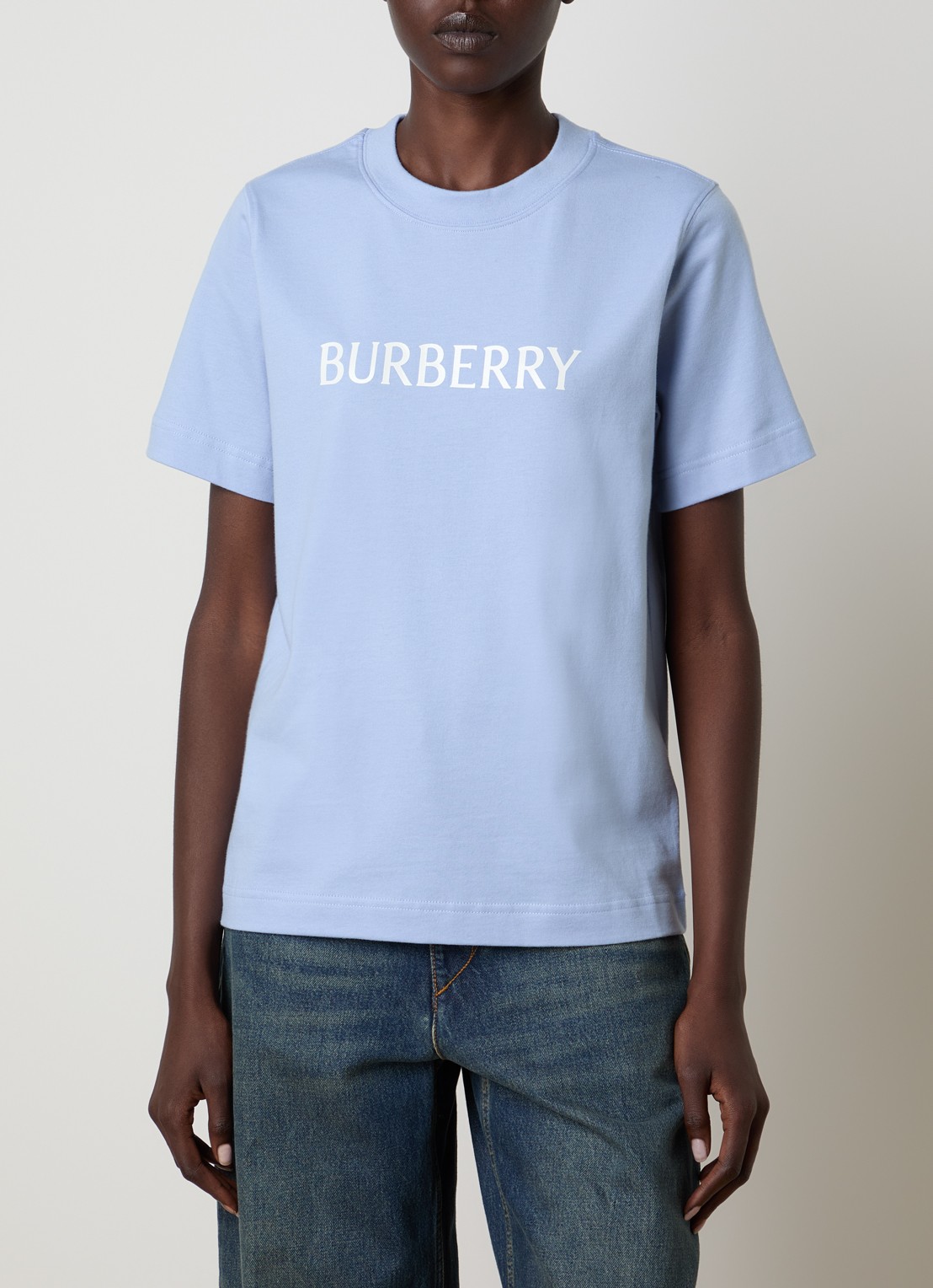 Burberry Frankie T-shirt met logo - detail 2 lavendel