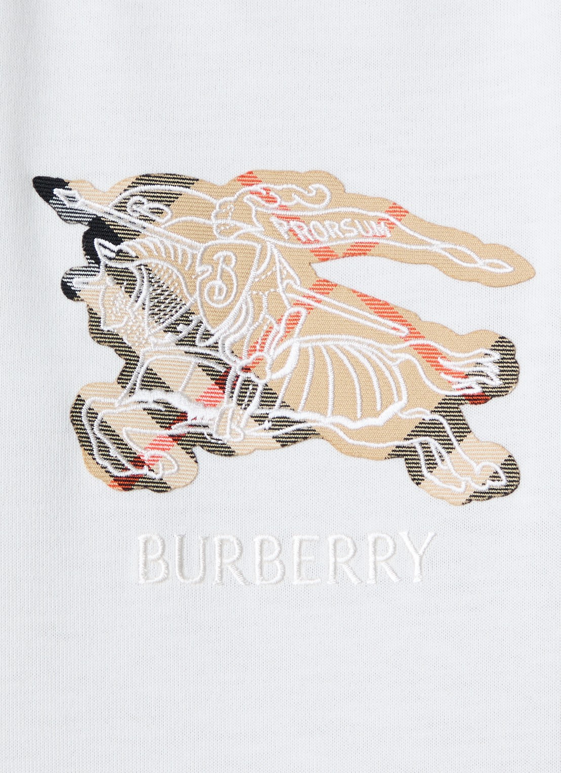 Burberry Frankie T-shirt met logoprint - detail 5 wit