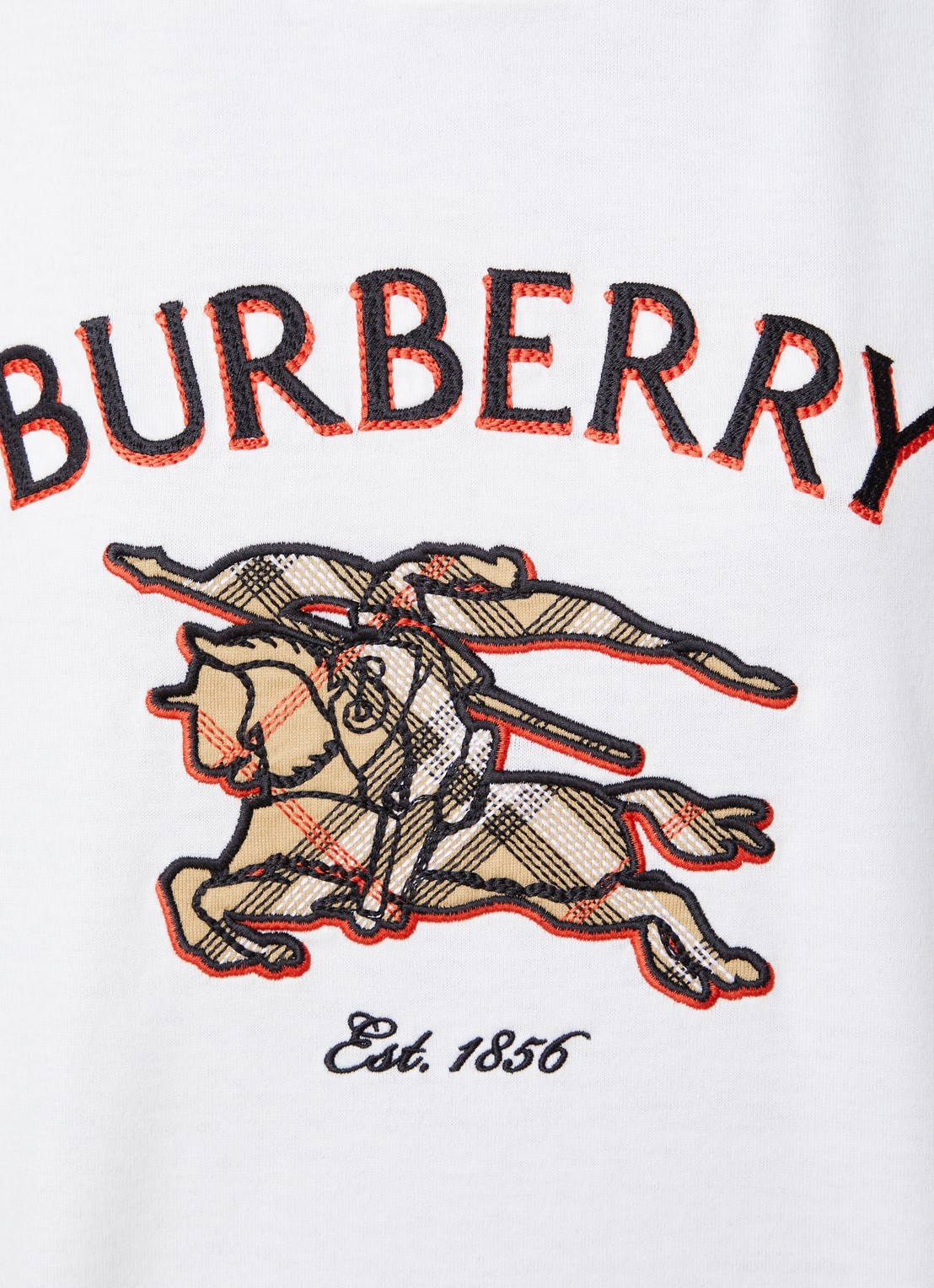 Burberry Frankie T-shirt met logoprint - detail 5 wit