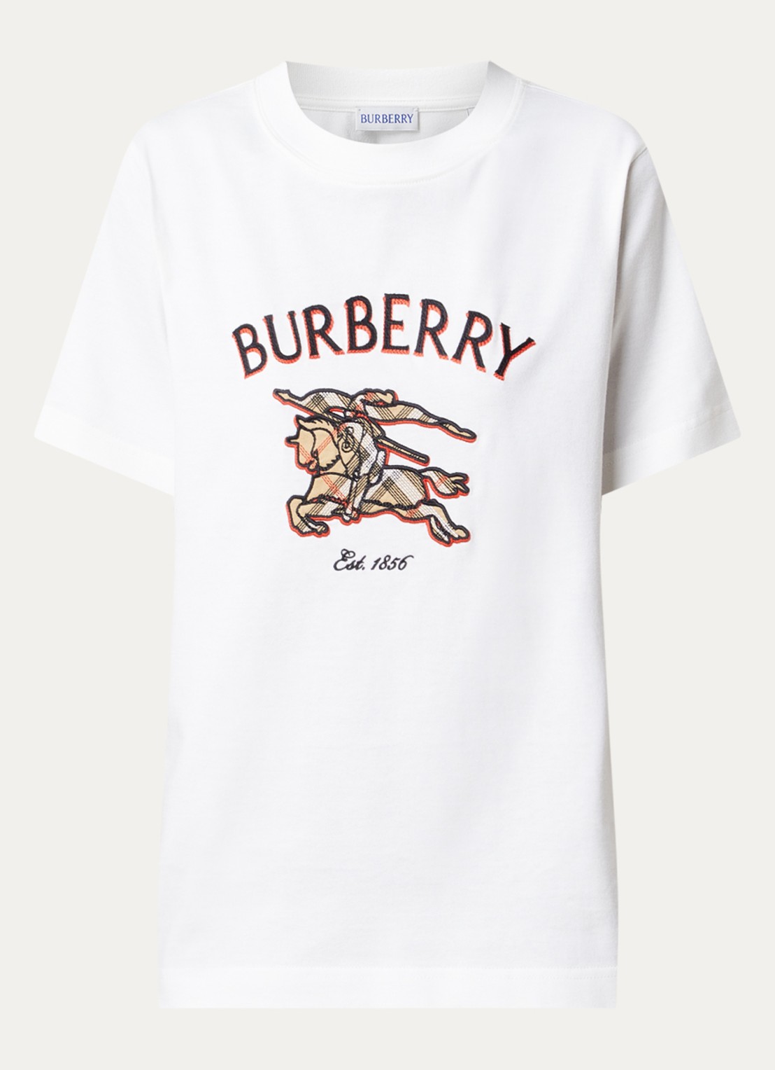 Burberry Frankie T-shirt met logoprint - voorkant wit