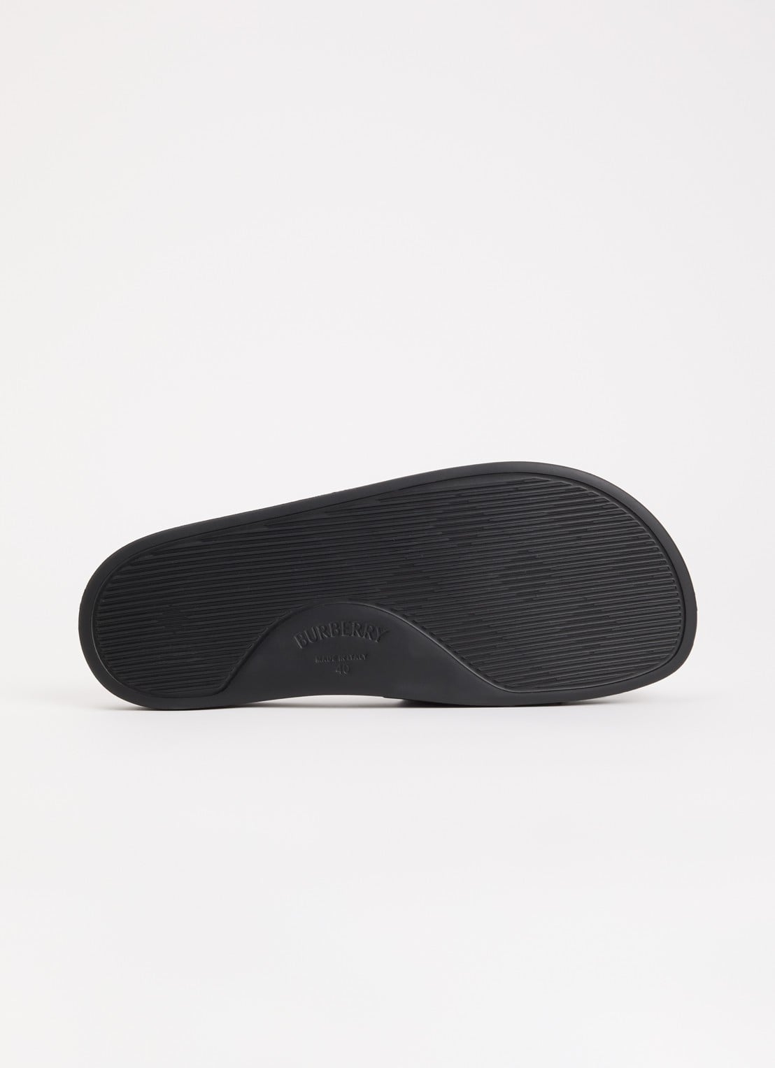 Burberry Furley slipper met logo - detail 3 zwart