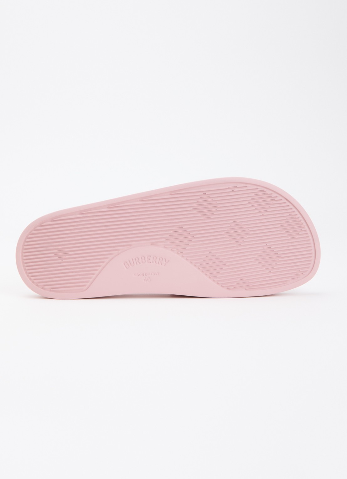 Burberry Furley slipper met logo - detail 3 lichtroze