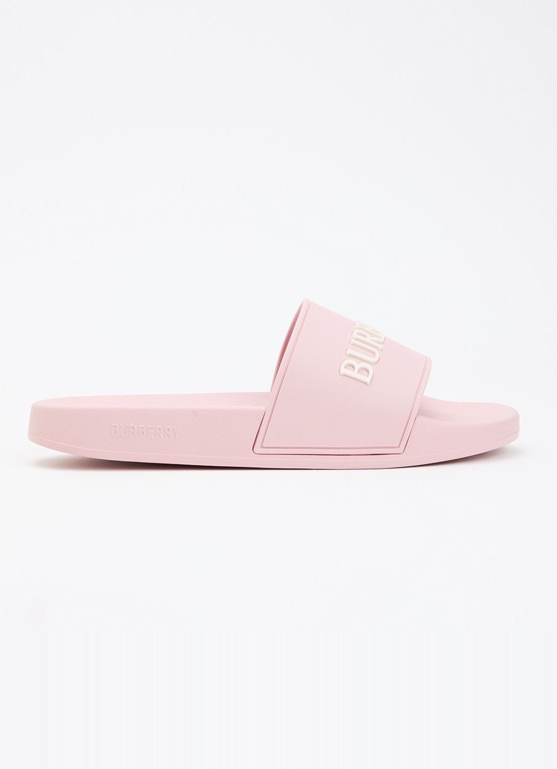 Burberry Furley slipper met logo - voorkant 5 lichtroze
