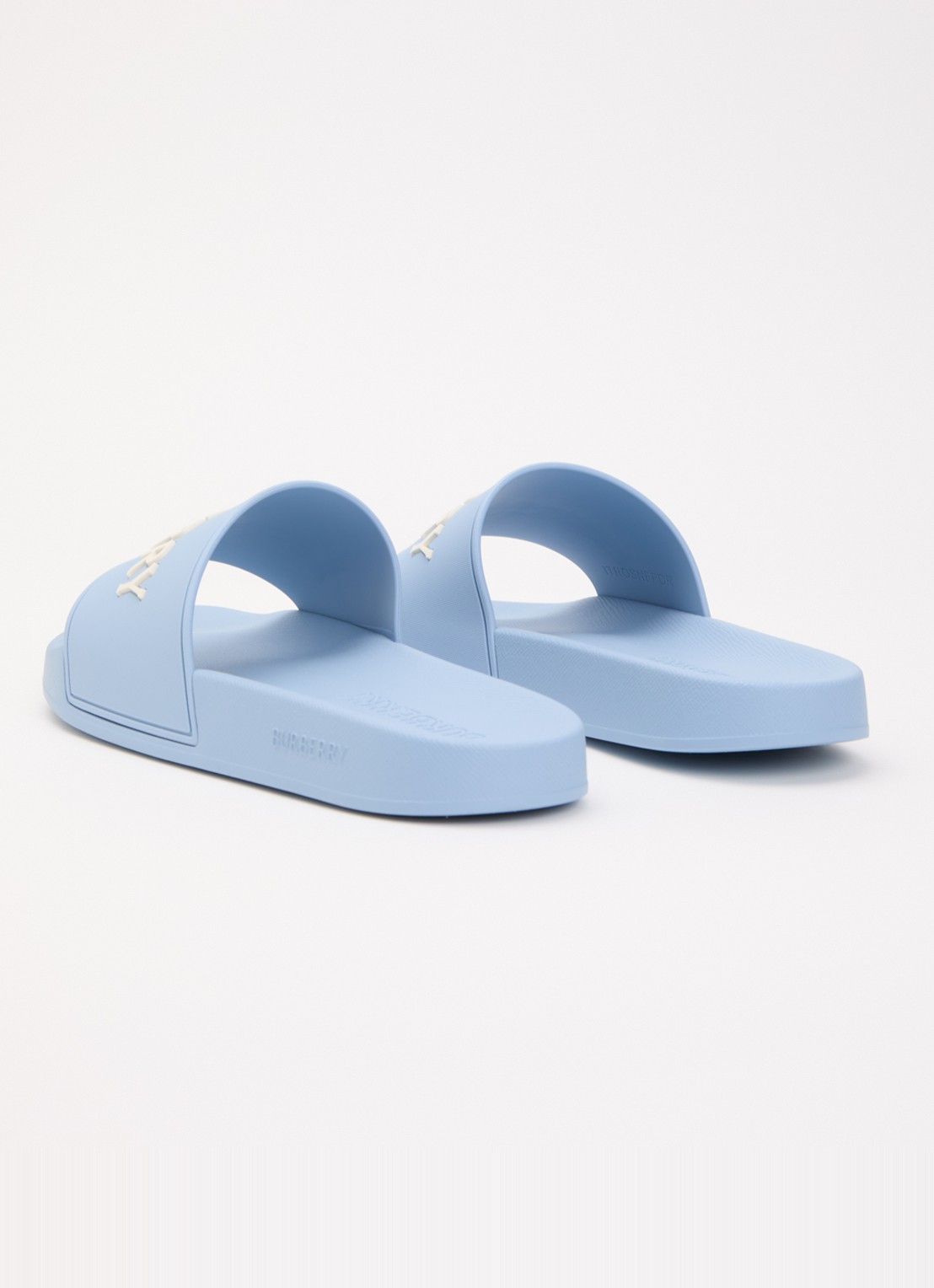 Burberry Furley slipper met logo - achterkant 2 blauw
