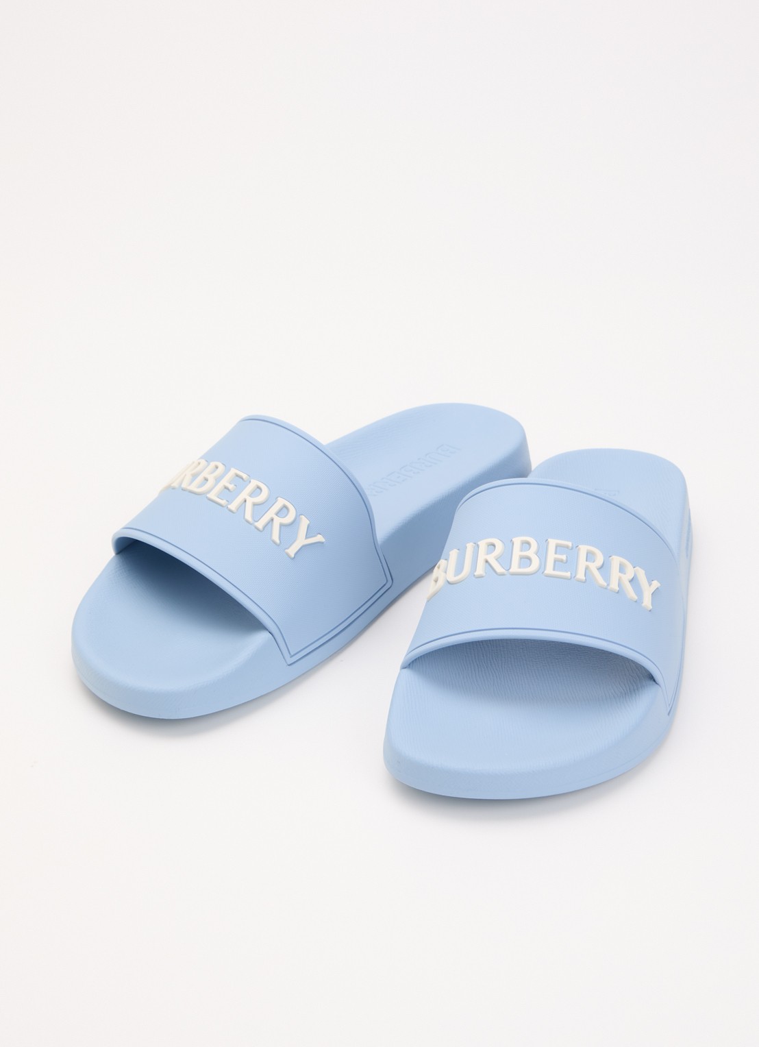 Burberry Furley slipper met logo - detail 3 blauw