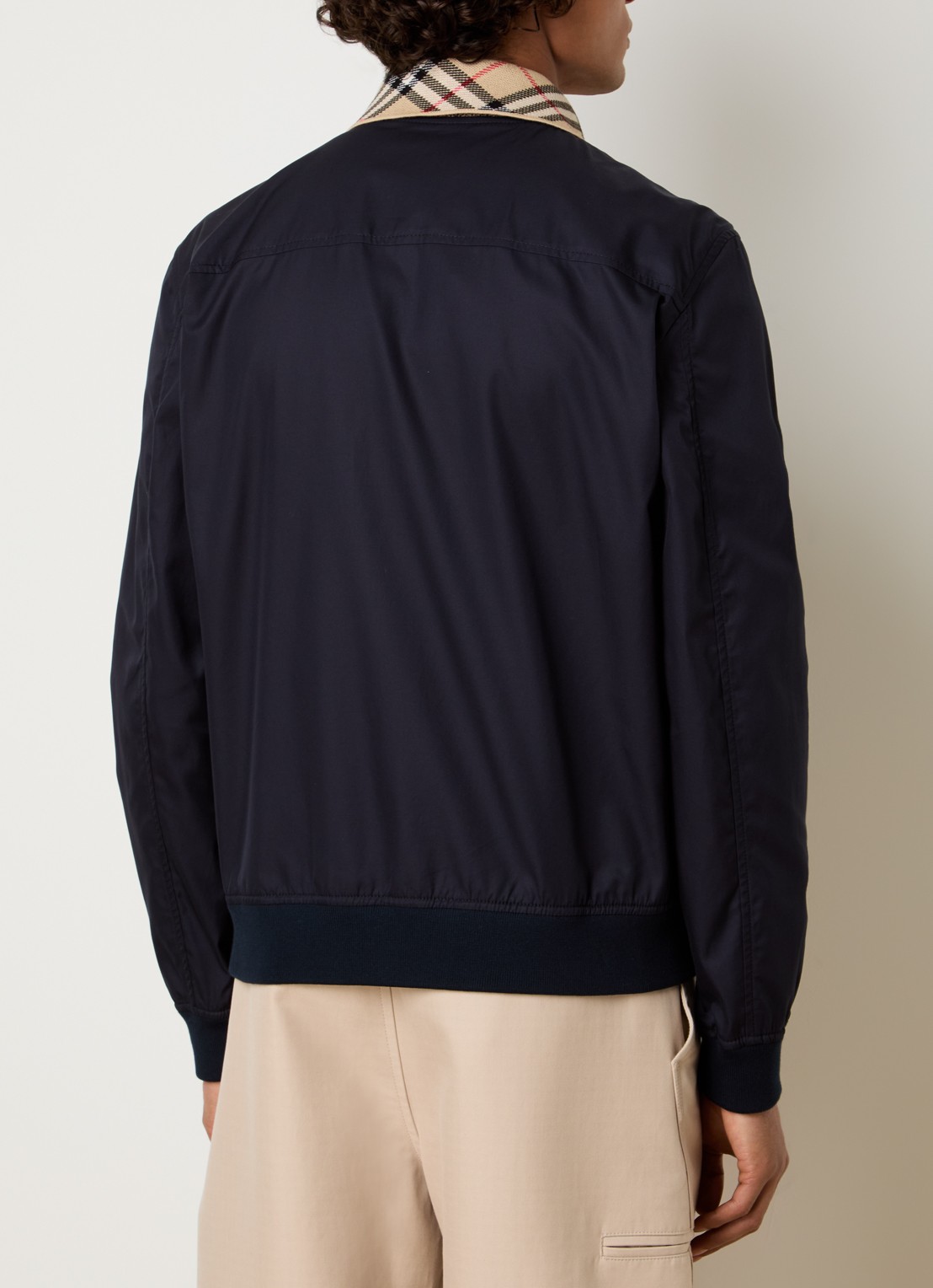 Burberry Glenfields jack met steekzakken - achterkant 3 indigo