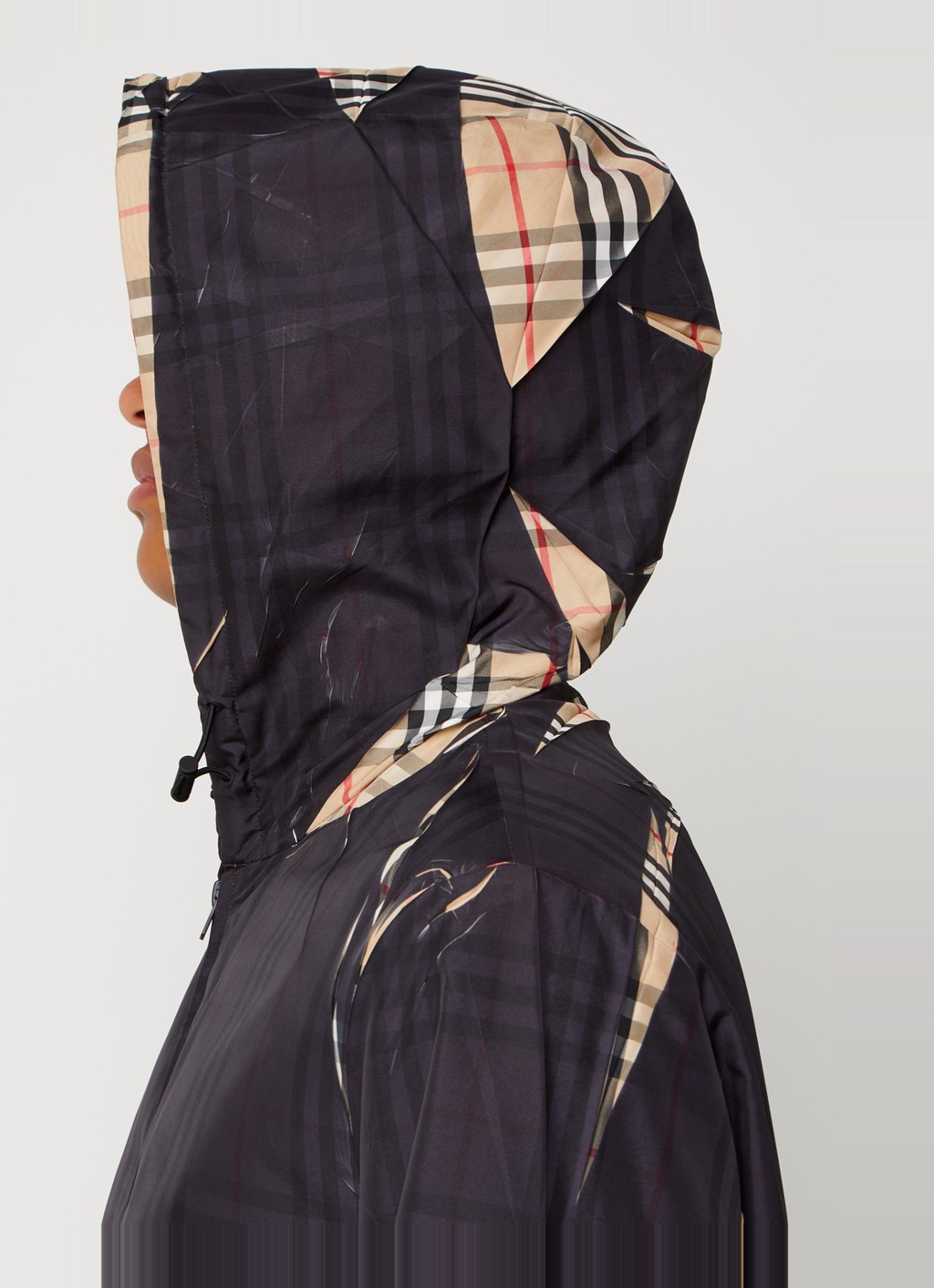 Burberry Hackney softshell jack met destroyed afwerking - detail 3 zwart