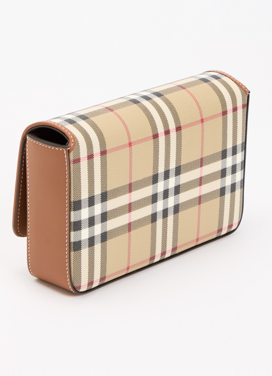 Burberry Hampshire crossbodytas met ruitdessin - achterkant 4 bruin