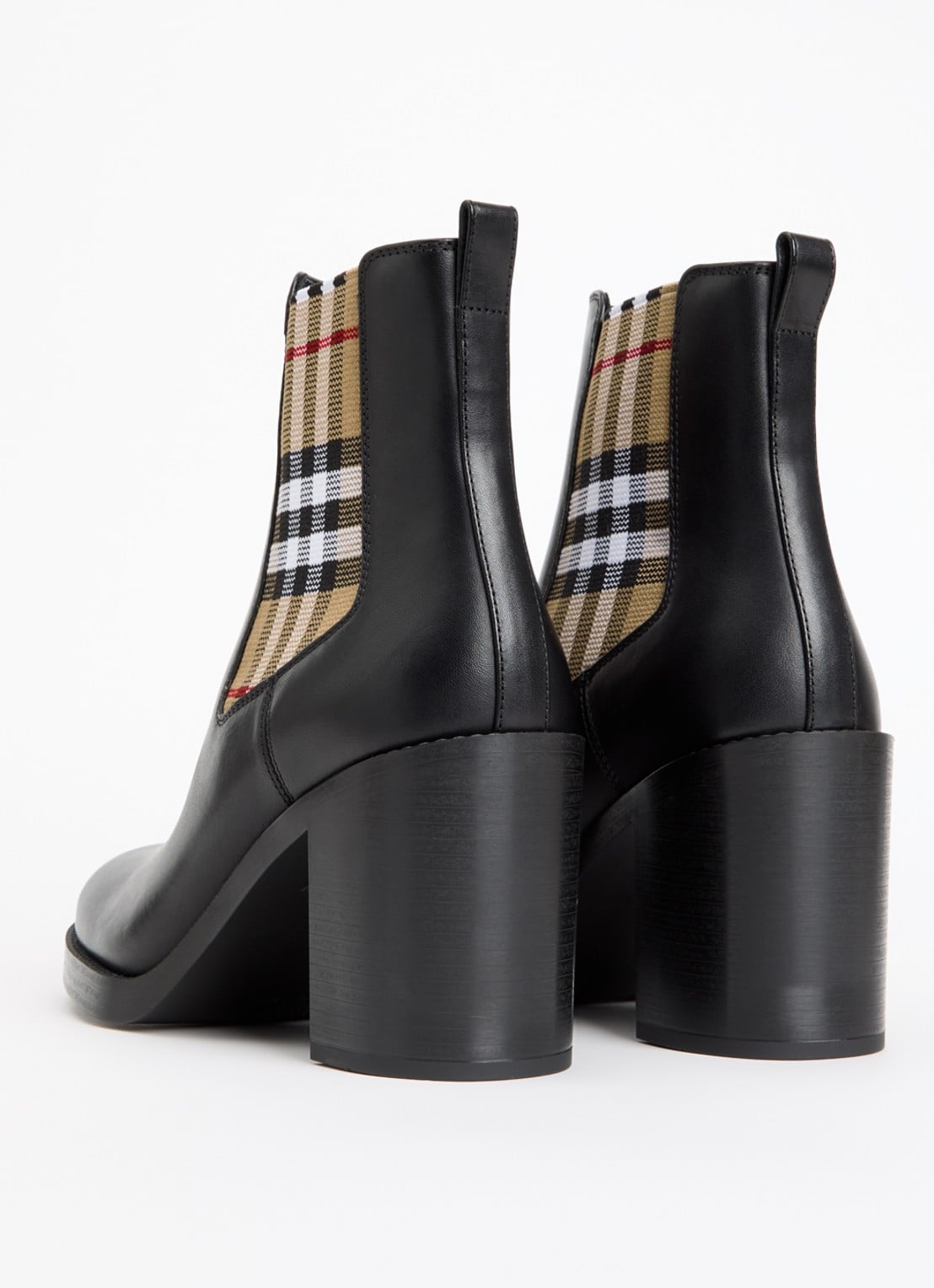 Burberry Hampstead enkellaarsje van kalfsleer - achterkant 4 zwart