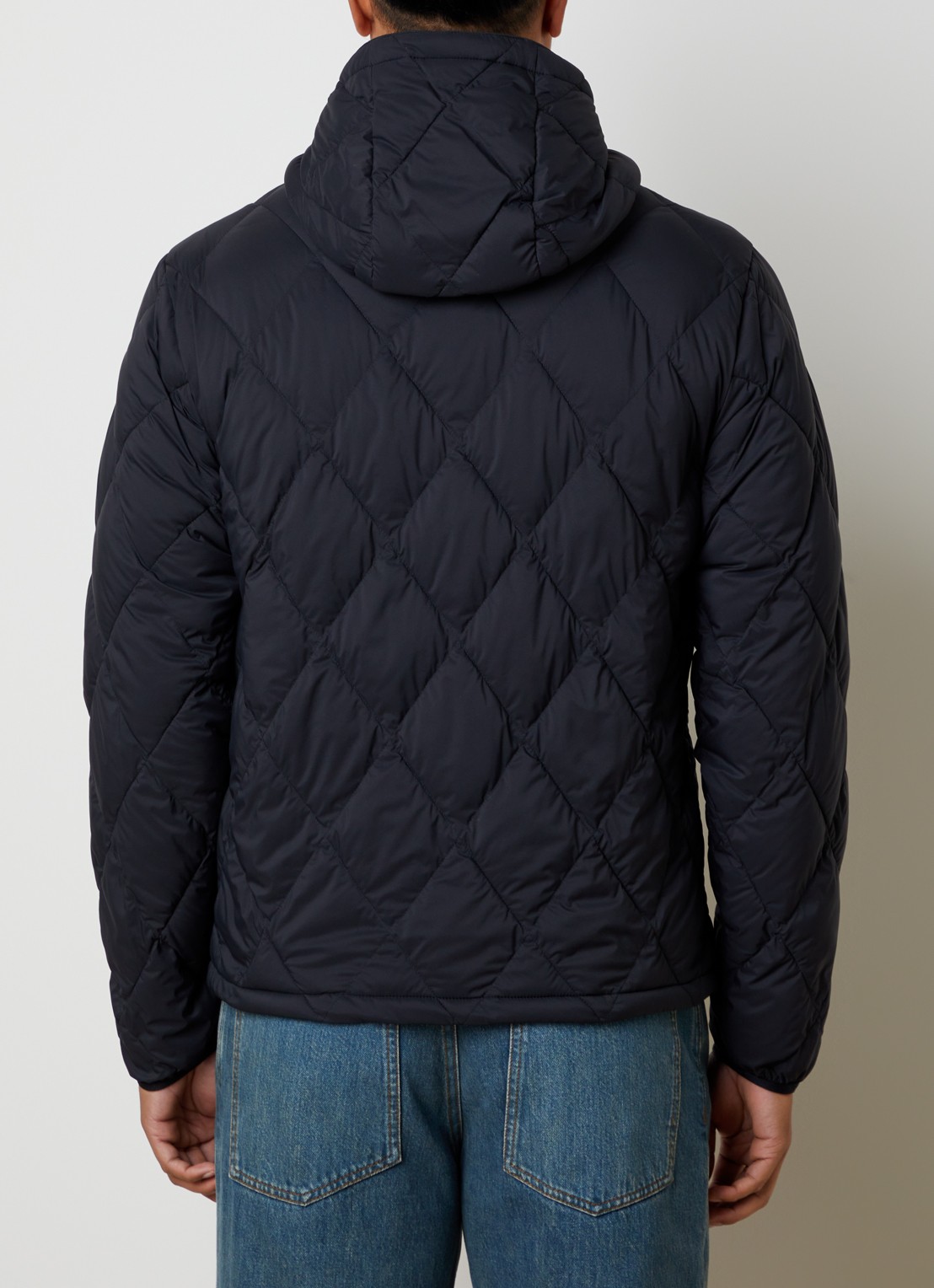 Burberry Hescott gewatteerd jack met quilt patroon  - achterkant zwart
